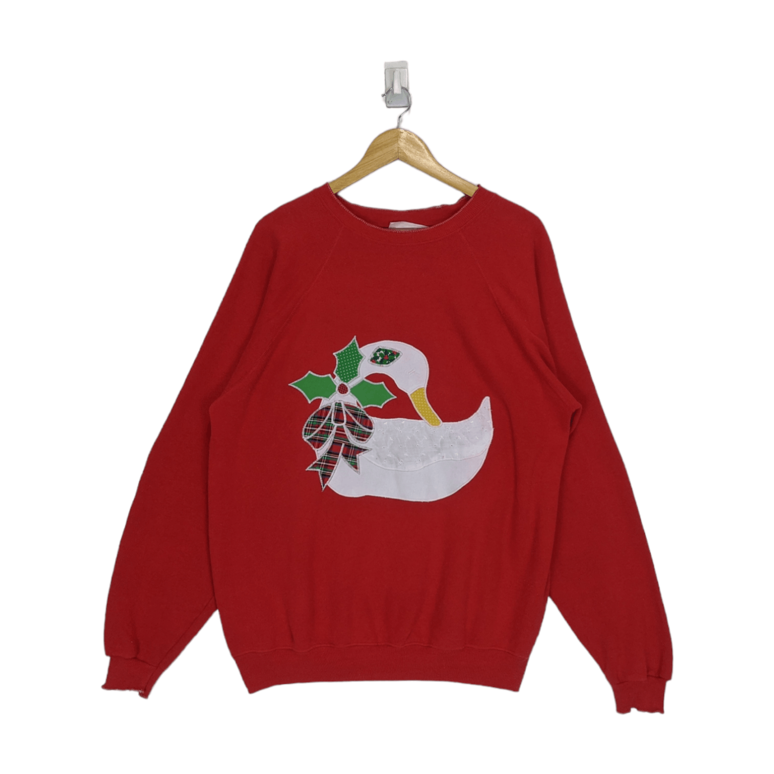 Hanes Vintage 80's HANES Duck Embroidery Custom Jumper Sweatshirt Size US XL / EU 56 / 4 - 2 Thumbnail