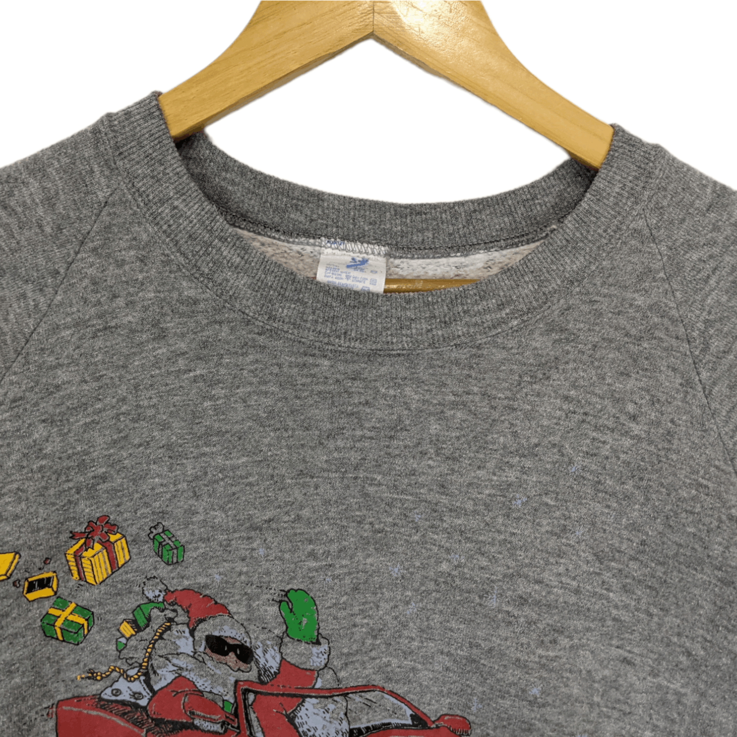 Vintage Vintage 80's RUSSELL Santa Claus Christmas Racing Sweatshirt Size US M / EU 48-50 / 2 - 4 Thumbnail