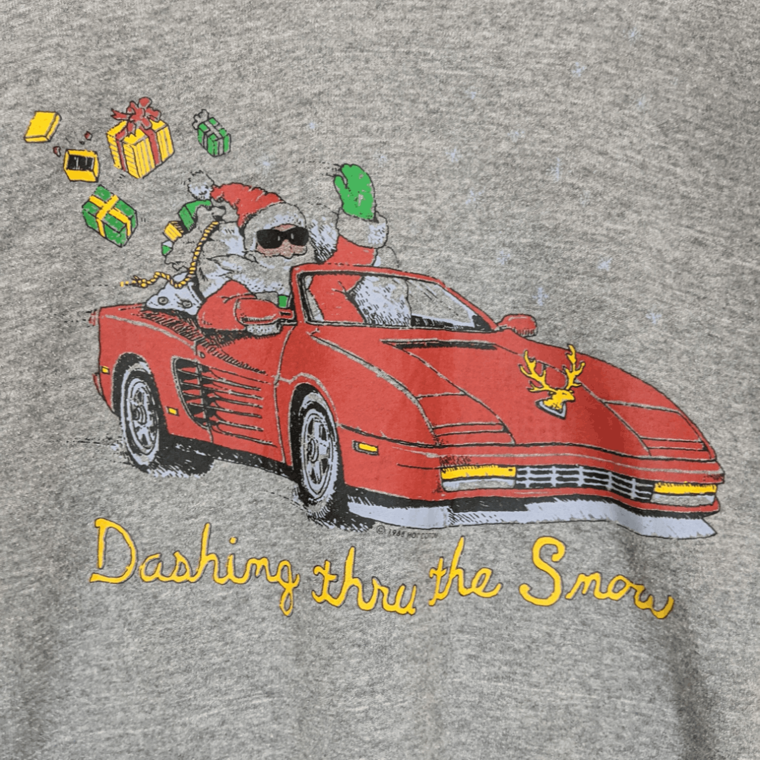 Vintage Vintage 80's RUSSELL Santa Claus Christmas Racing Sweatshirt Size US M / EU 48-50 / 2 - 5 Thumbnail
