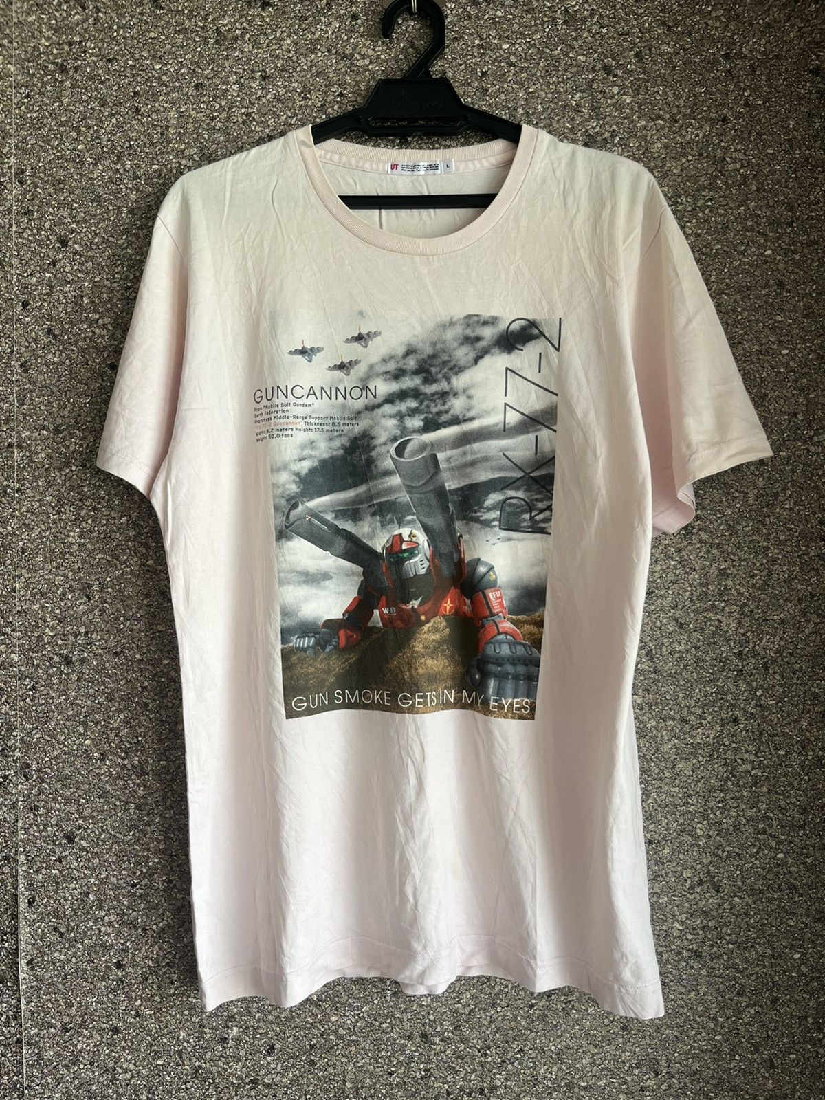 image of Anima Guncannon Tshirt Japan Anime Cospa Series Ft3 in Pink, Men's (Size Large)