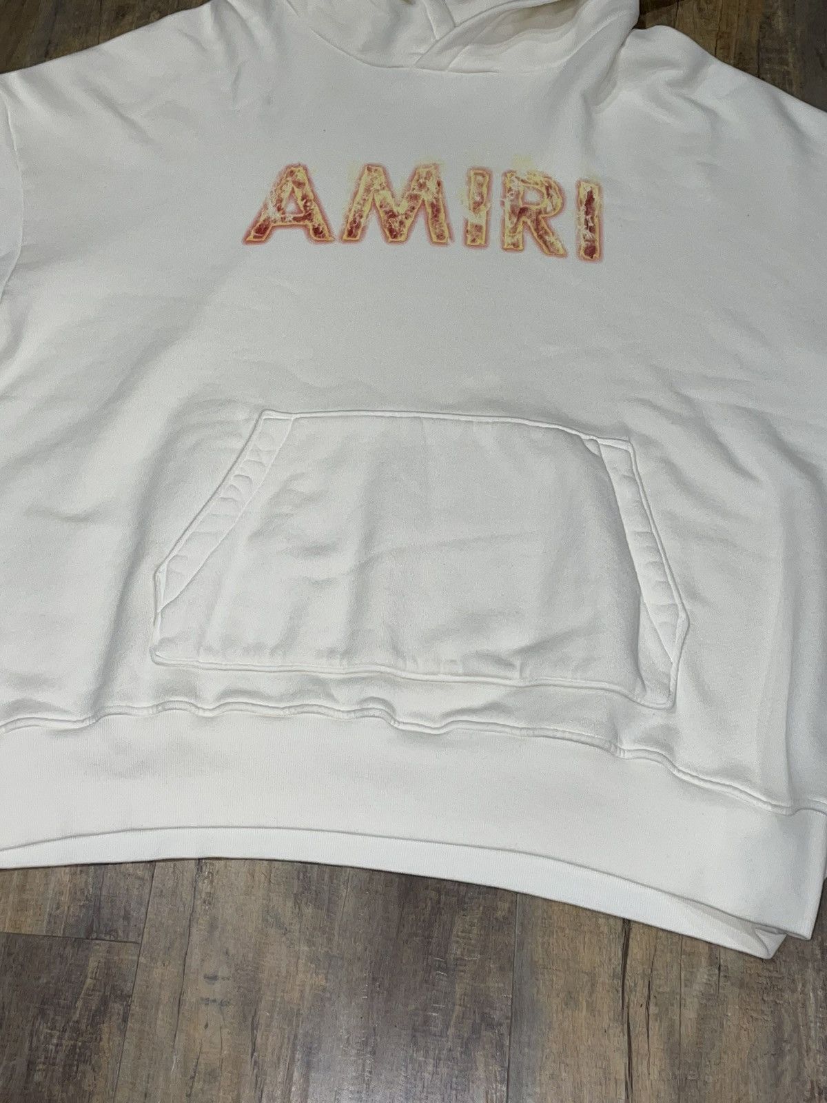 Amiri RARE Amiri Flame Hoodie White Pullover Fire Logo Size US M / EU 48-50 / 2 - 4 Thumbnail