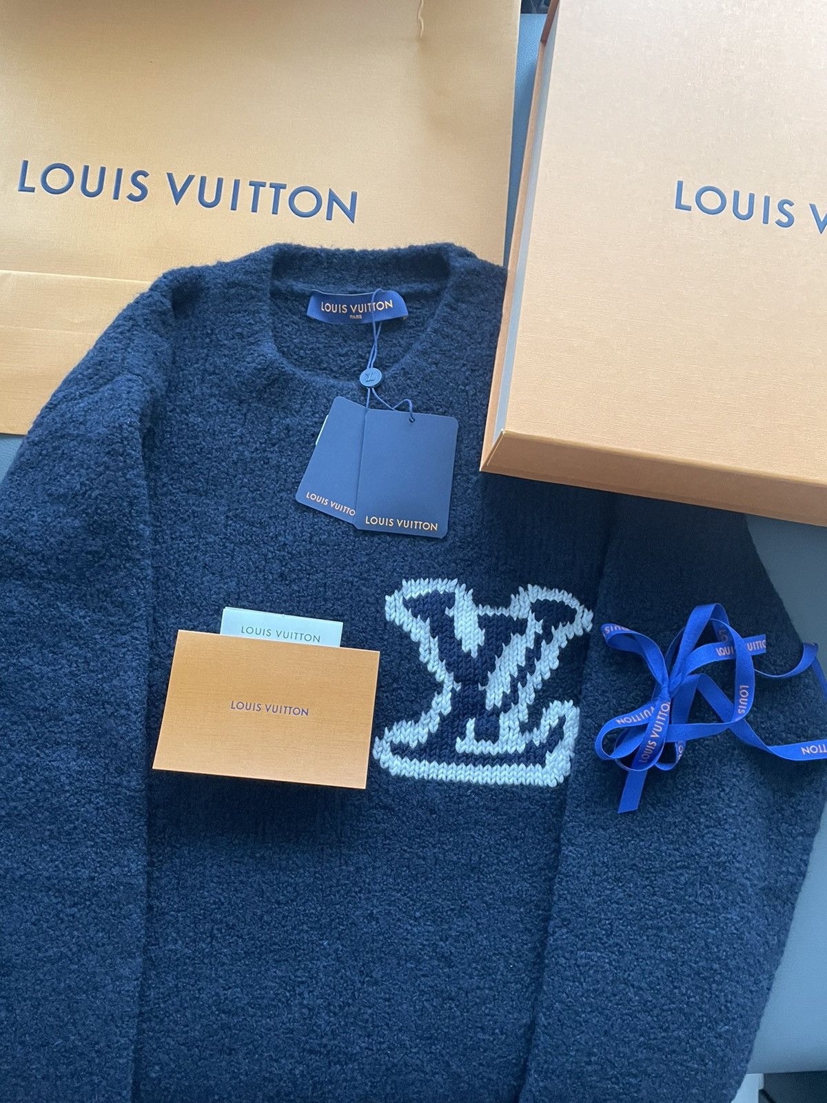 Louis Vuitton Rare Brand New Super Runway Limited Edition Intarsia Sweater Size US XL / EU 56 / 4 - 6 Thumbnail
