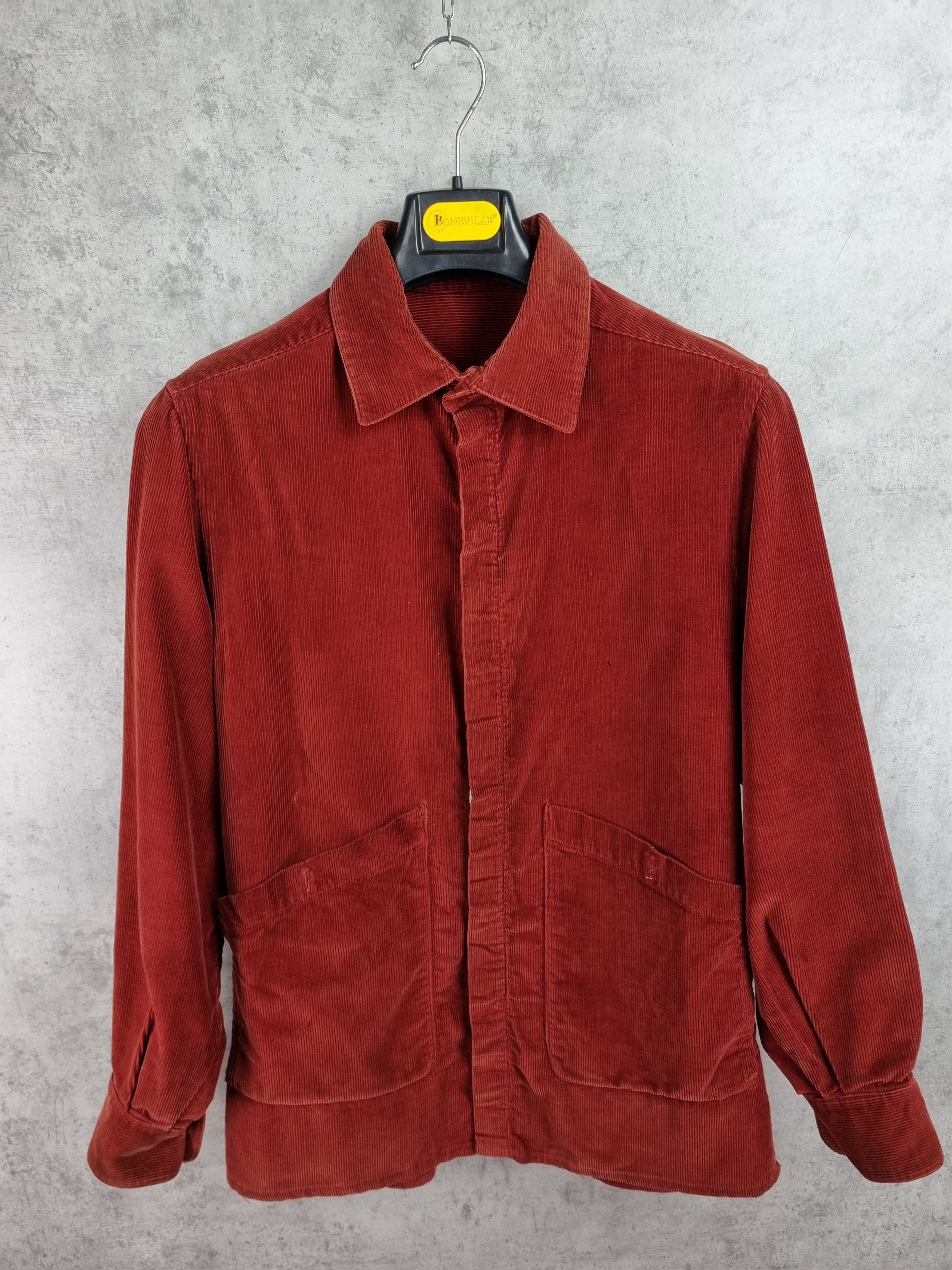 Le Laboureur × Velvet 90s Worker Corduroy Vintage Overshirt Size US M / EU 48-50 / 2 - 4 Thumbnail