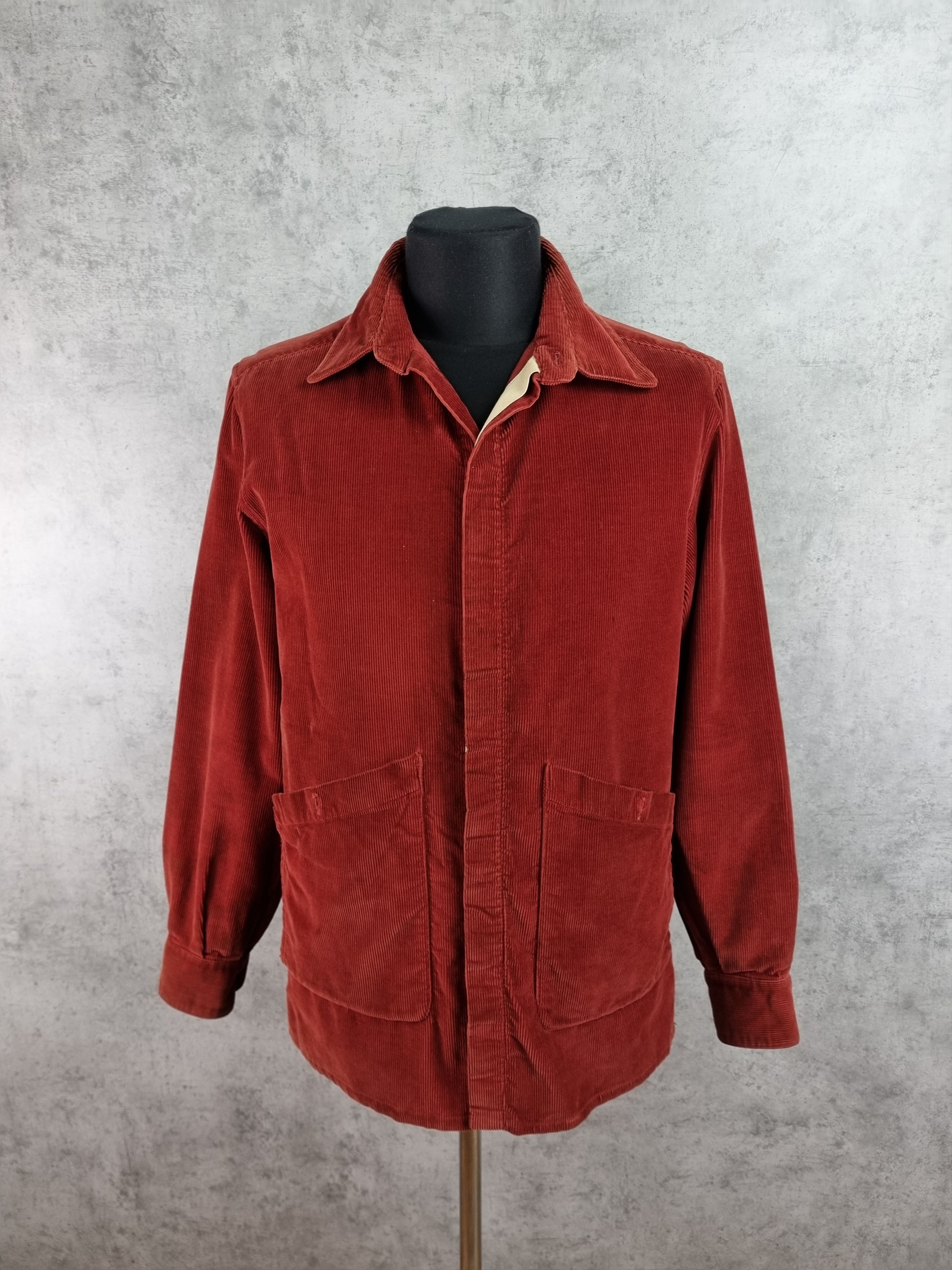 Le Laboureur × Velvet 90s Worker Corduroy Vintage Overshirt Size US M / EU 48-50 / 2 - 7 Thumbnail