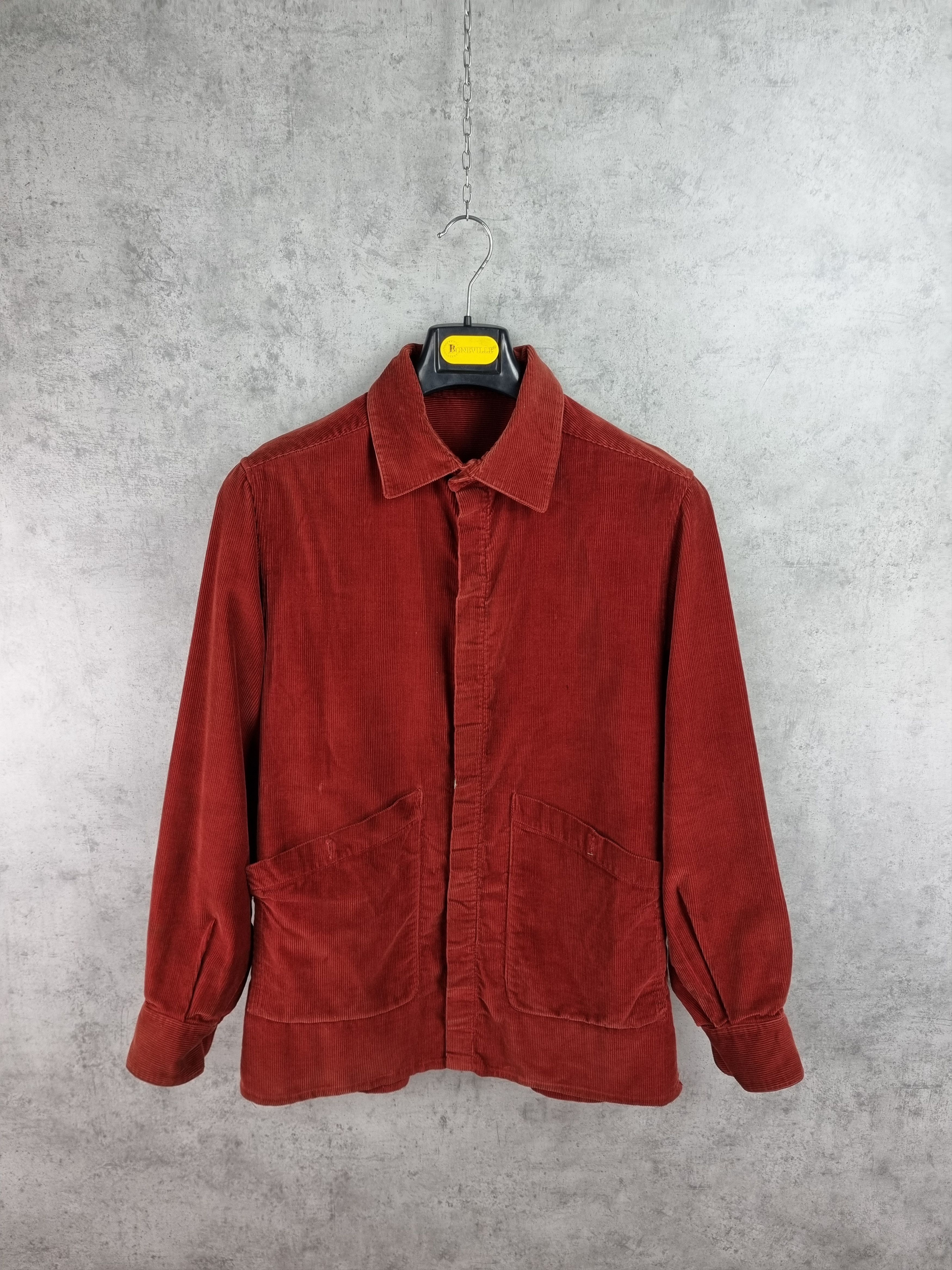 Le Laboureur × Velvet 90s Worker Corduroy Vintage Overshirt Size US M / EU 48-50 / 2 - 5 Thumbnail