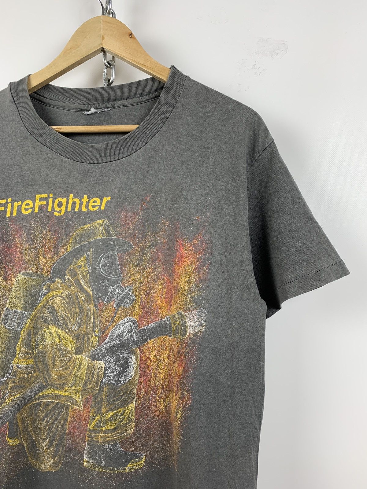 Blackbird 90s Vintage Blackbird FireFighter👩‍🚒 Single Stitch T-Shirt Size US M / EU 48-50 / 2 - 3 Thumbnail