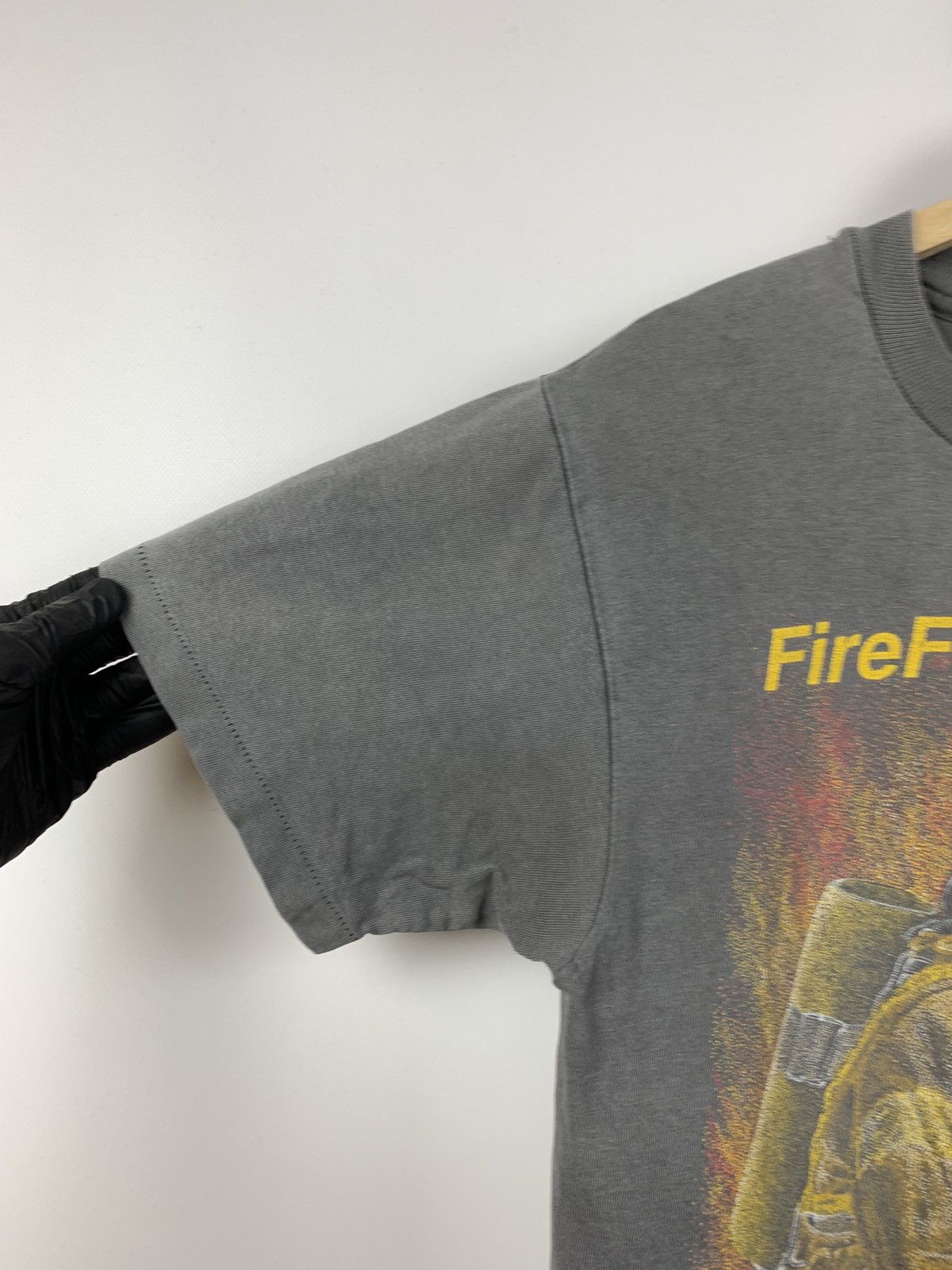 Blackbird 90s Vintage Blackbird FireFighter👩‍🚒 Single Stitch T-Shirt Size US M / EU 48-50 / 2 - 9 Thumbnail