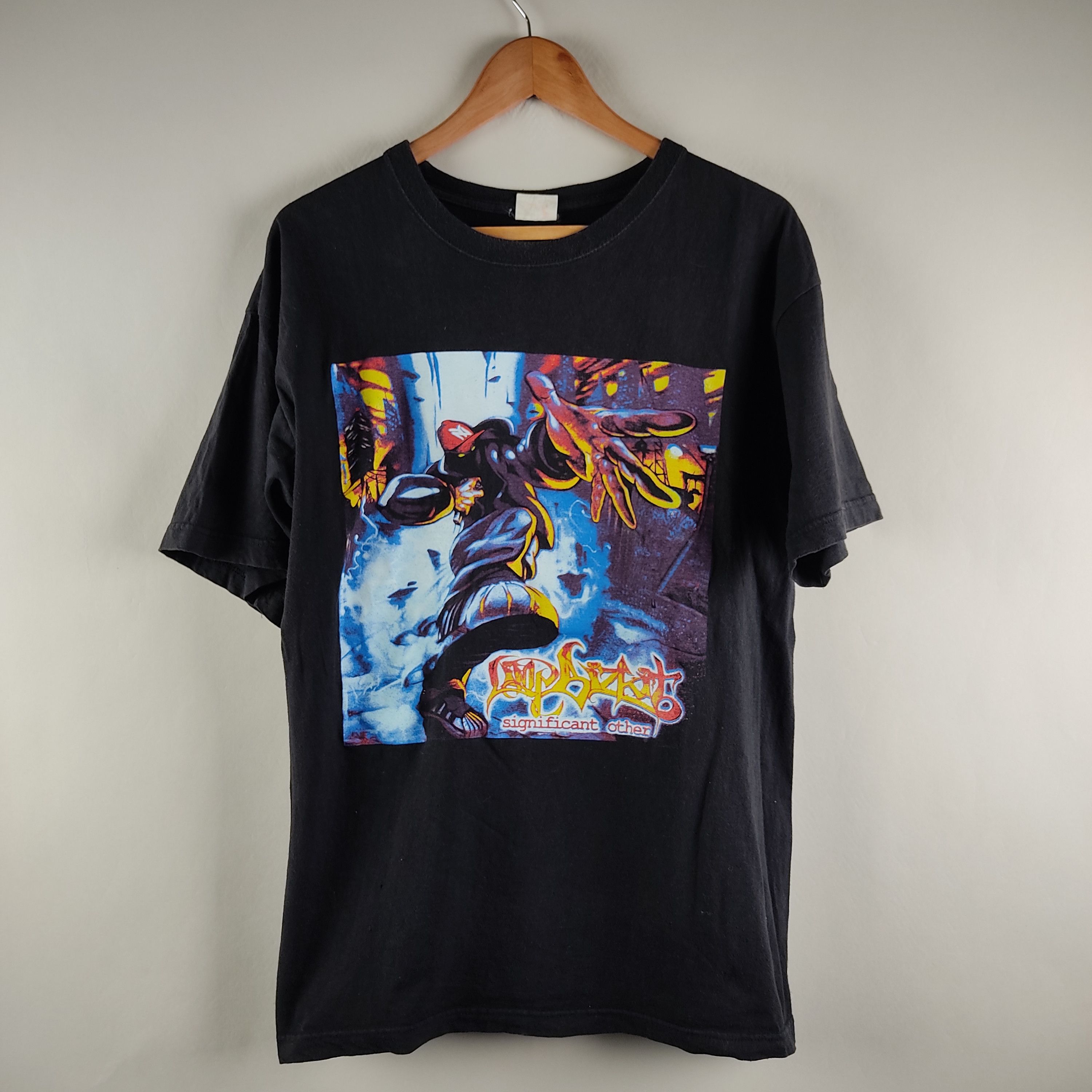 image of Band Tees x Rock Tees 90's Limp Bizkit Significant Other in Black, Men's (Size XL)