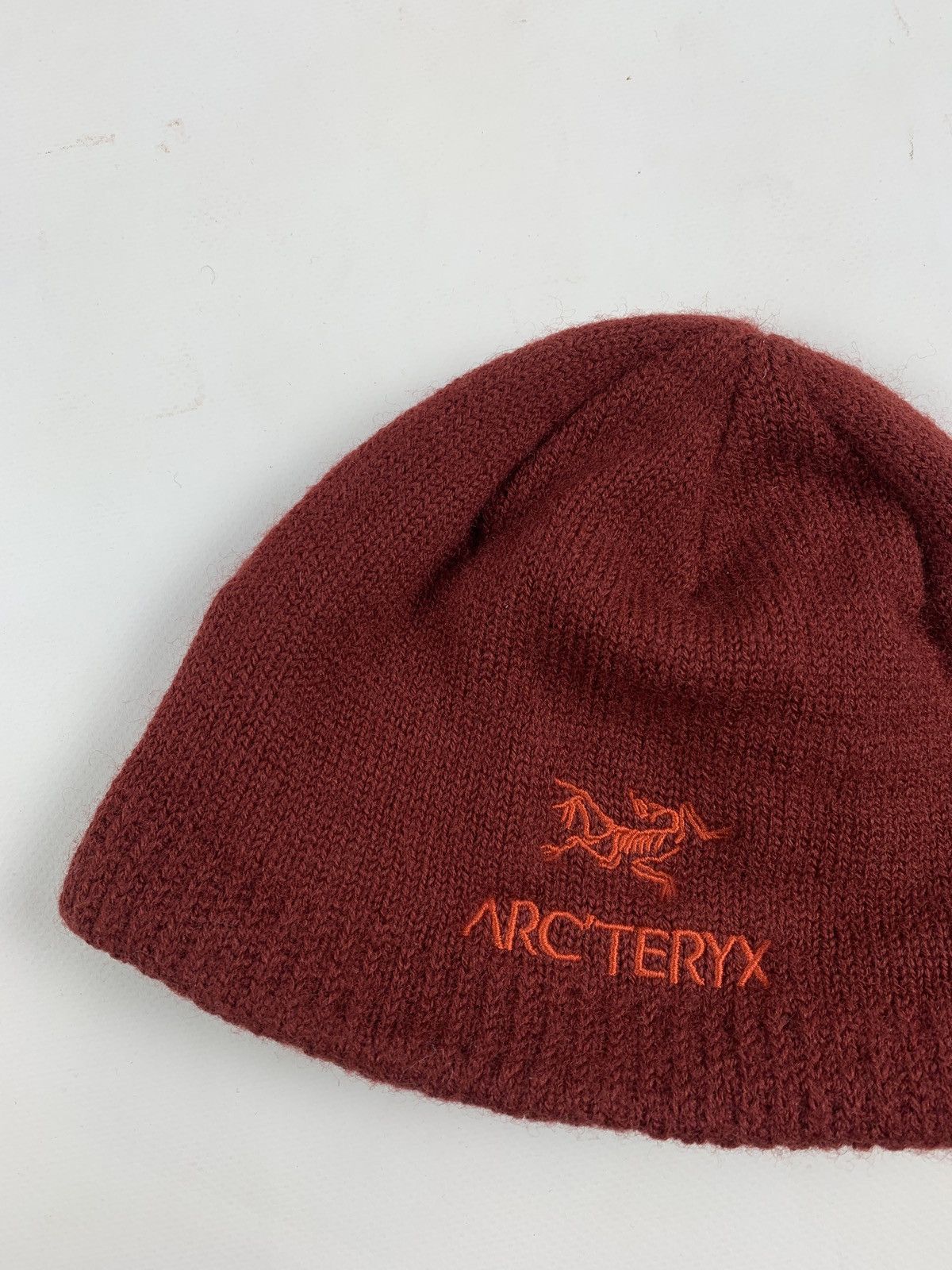 Arc'teryx Vintage Arcteryx Beanie Wool Navy Orange Hats Size ONE SIZE - 4 Thumbnail
