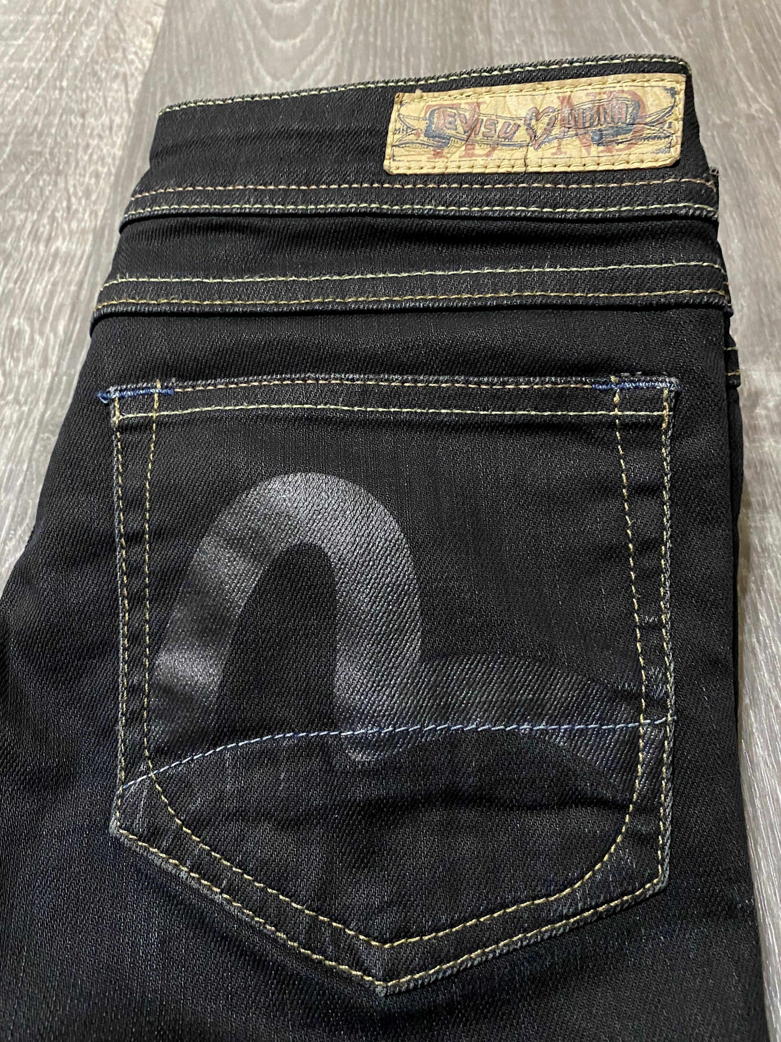 Evisu Evisu Puma Vintage Jeans Hand Painted Embroidery Logo Denim Size 26" / US 2 / IT 38 - 5 Thumbnail