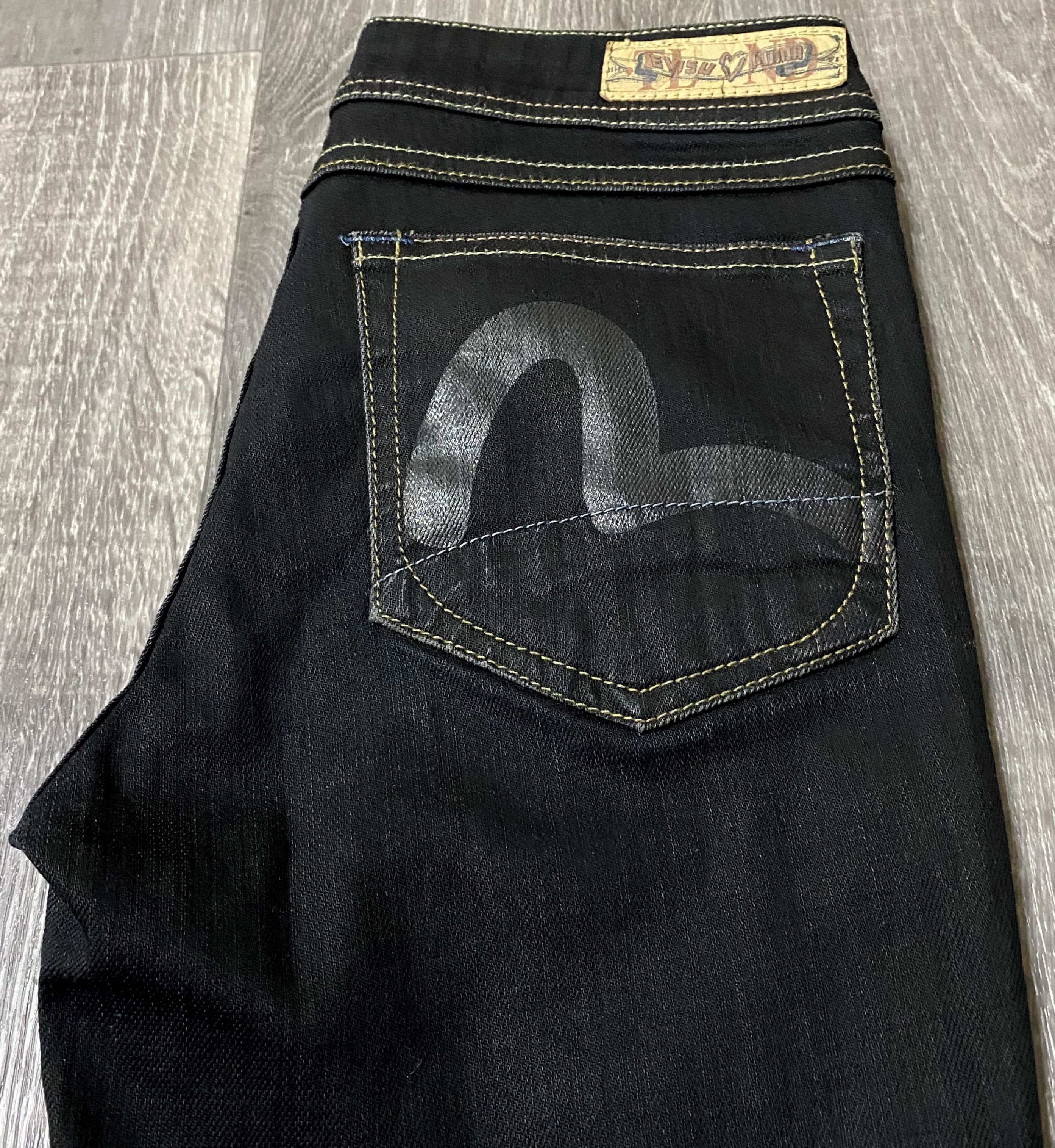 Evisu Evisu Puma Vintage Jeans Hand Painted Embroidery Logo Denim Size 26" / US 2 / IT 38 - 4 Thumbnail