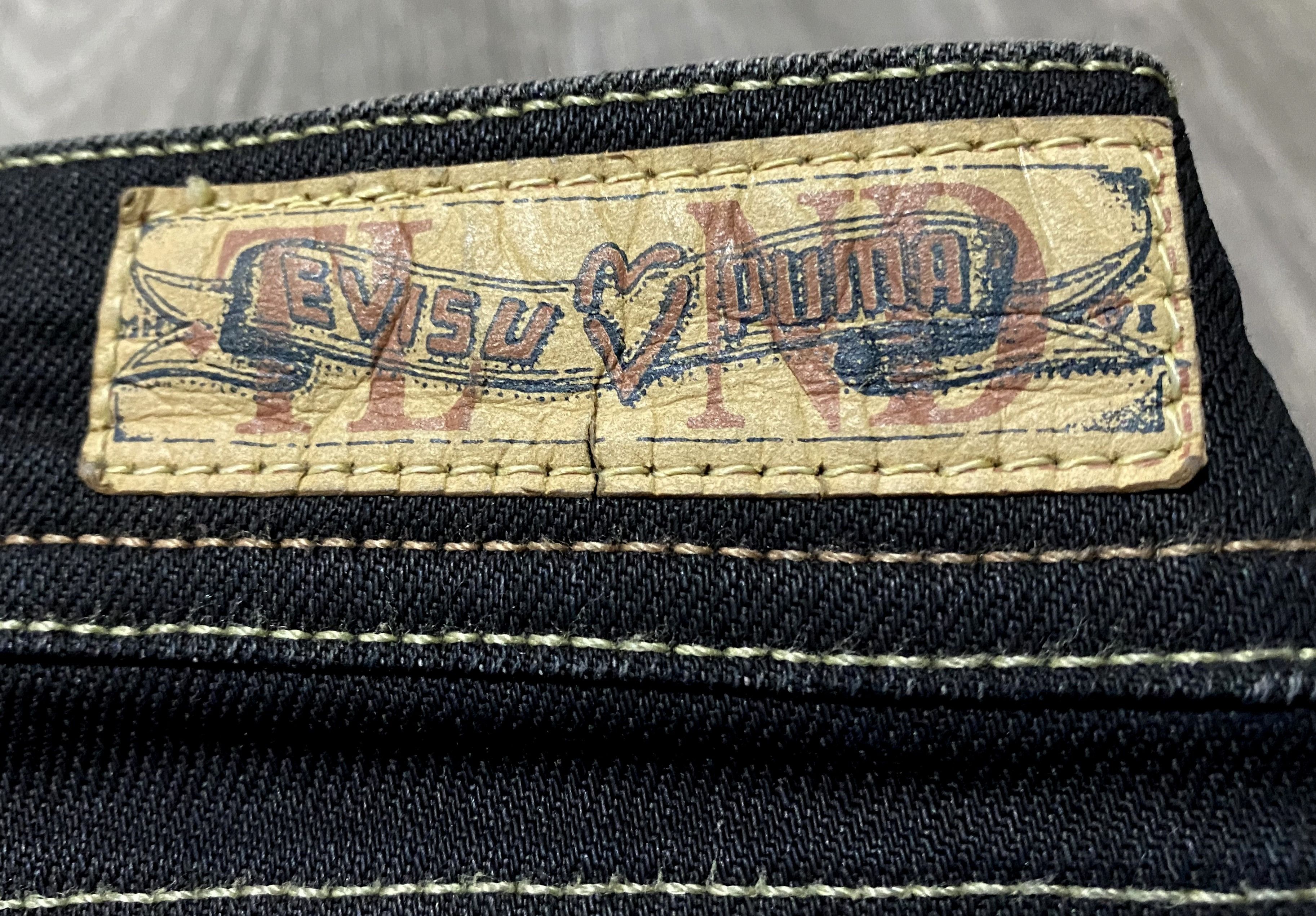 Evisu Evisu Puma Vintage Jeans Hand Painted Embroidery Logo Denim Size 26" / US 2 / IT 38 - 6 Thumbnail