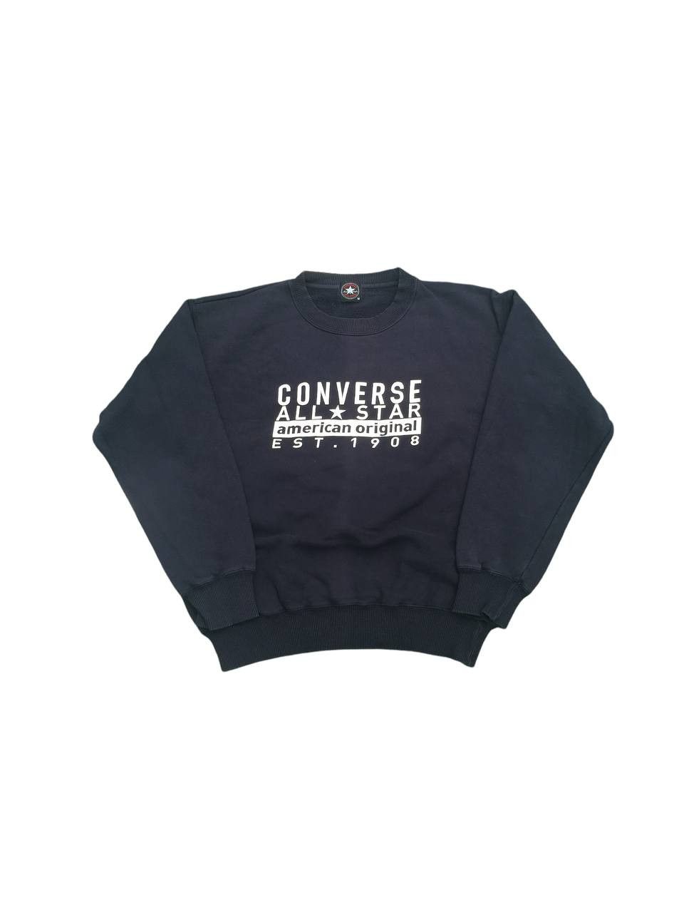 Converse Converse All Star Big Logo Spellout Vintage Sweatshirt Size US S / EU 44-46 / 1 - 1 Thumbnail