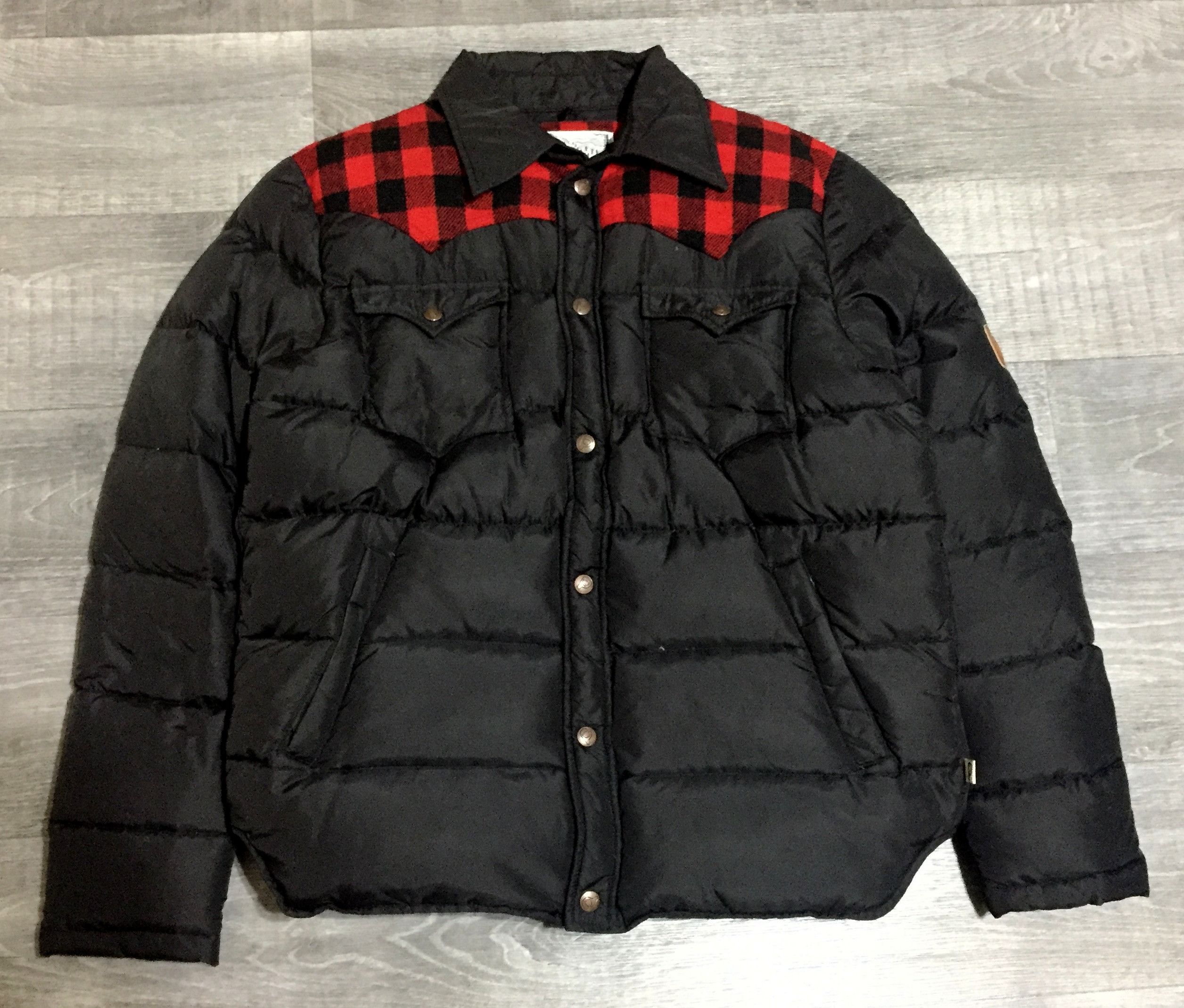 Penfield Penfield Rockford Classic Wool Plaid Nylon Down Jacket Size US M / EU 48-50 / 2 - 2 Thumbnail