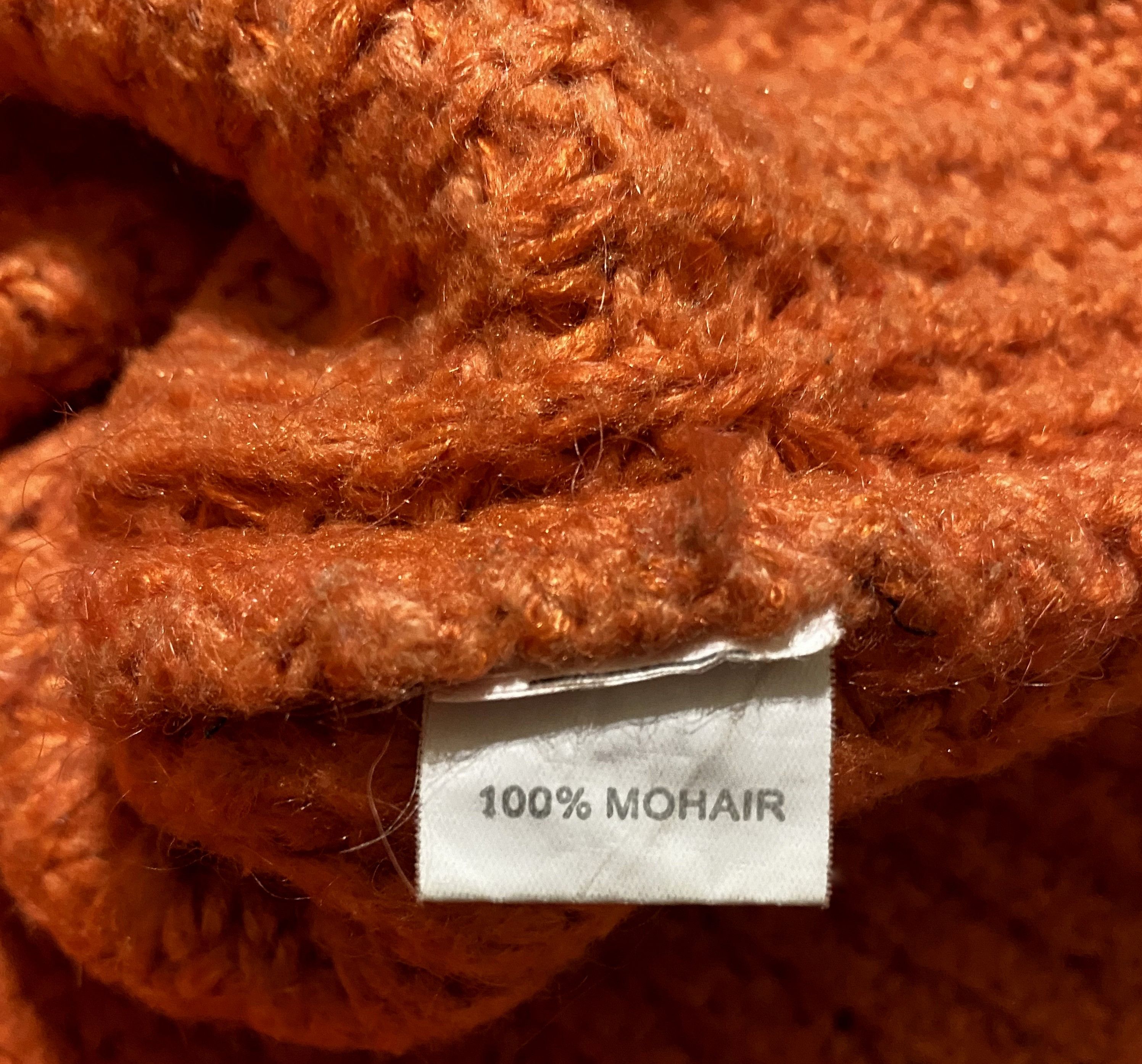 Salvatore Ferragamo Women's Ferragamo Orange Heavy Mohair Turtleneck Sweater Size M / US 6-8 / IT 42-44 - 5 Thumbnail