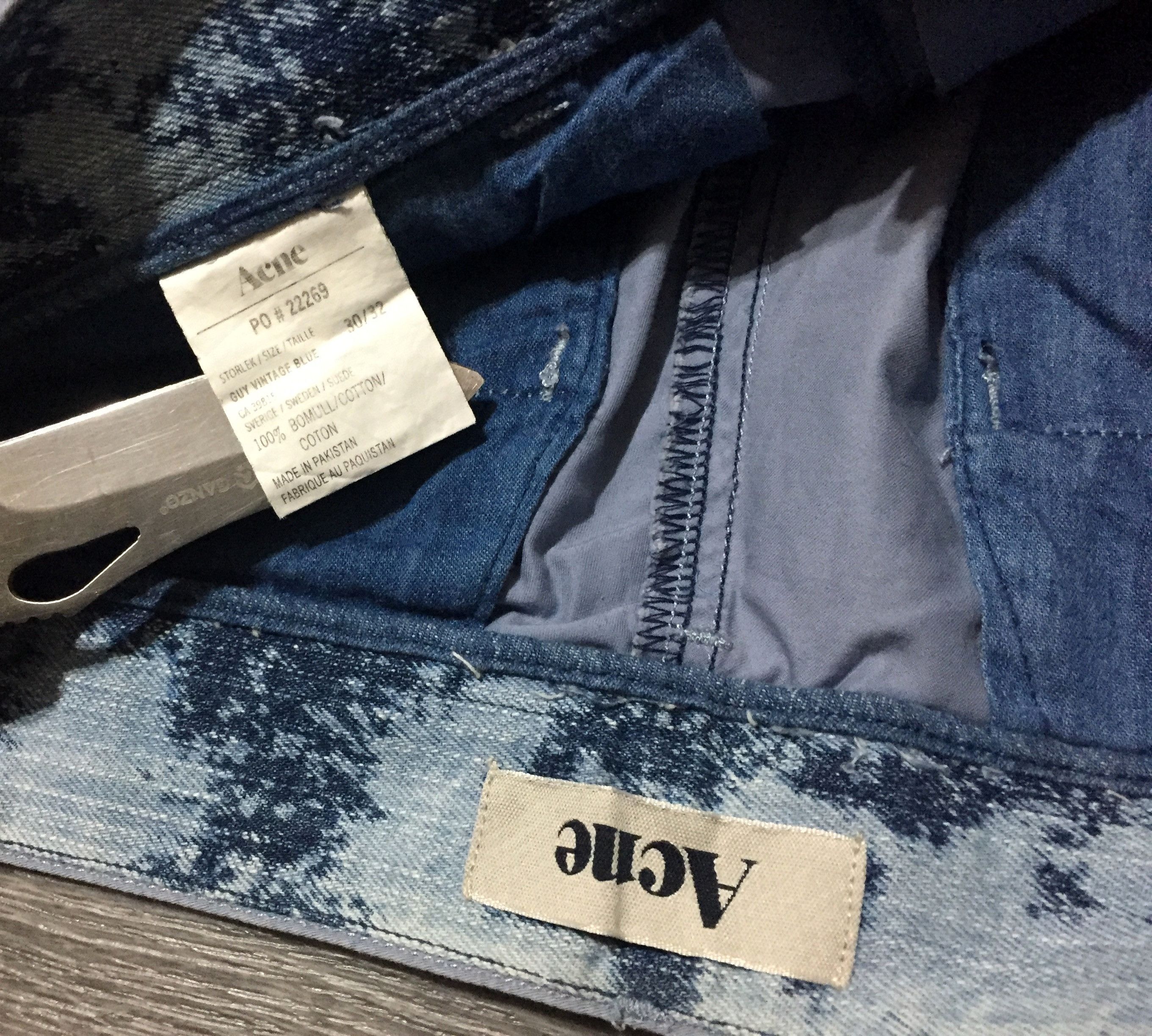 Acne Studios Acne Studios Guy Vintage Blue Cotton Chino Pants Trousers Size US 30 / EU 46 - 5 Thumbnail