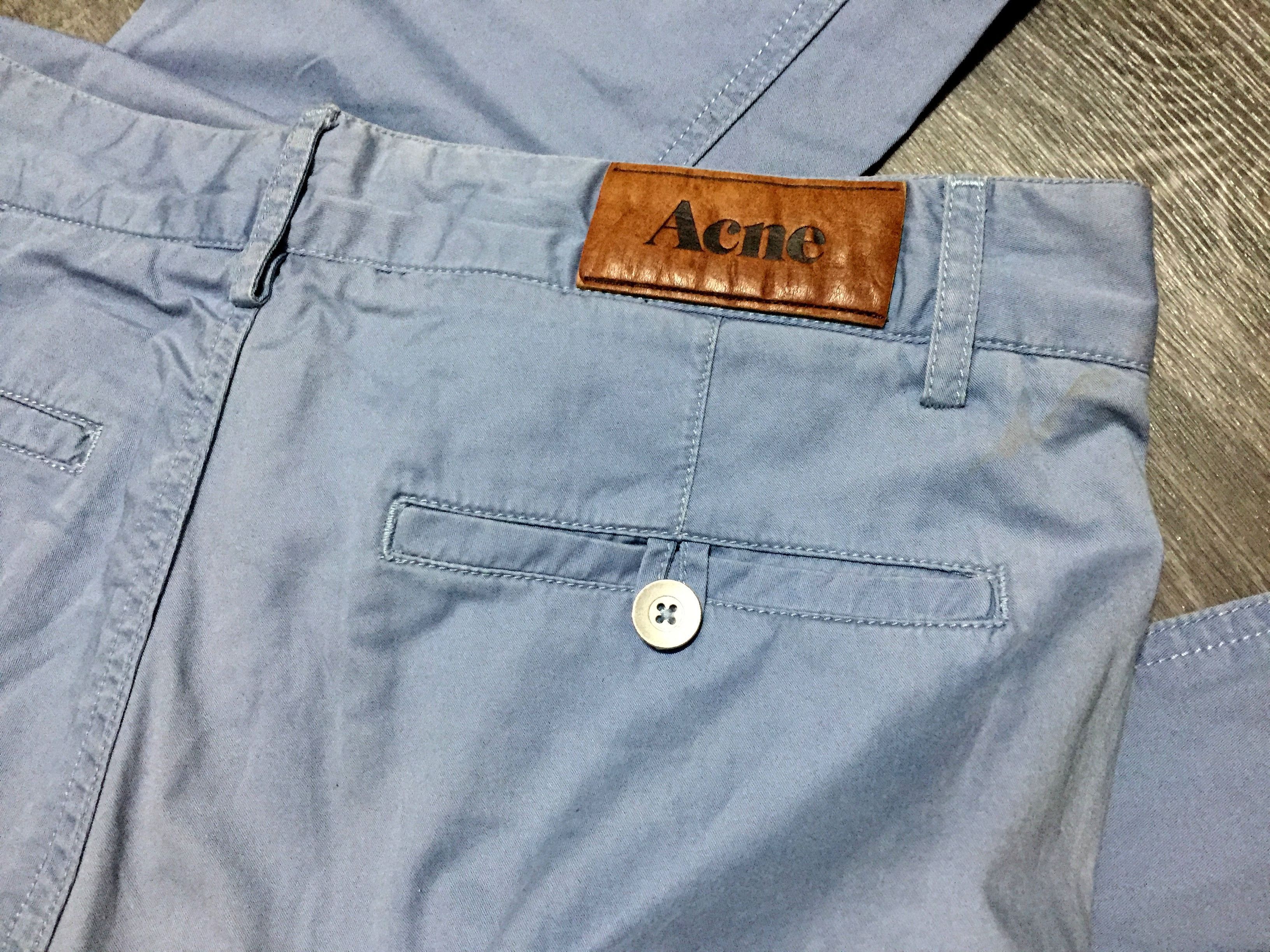 Acne Studios Acne Studios Guy Vintage Blue Cotton Chino Pants Trousers Size US 30 / EU 46 - 4 Thumbnail