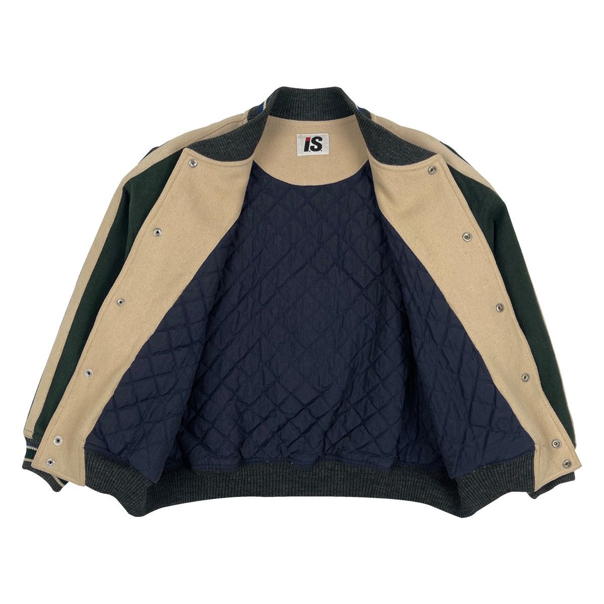 Issey Miyake IS Sport Team 80’S Wool Varsity Bomber Jacket Size US M / EU 48-50 / 2 - 8 Thumbnail