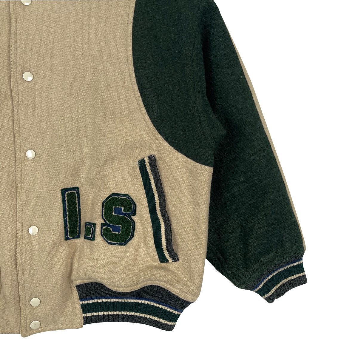 Issey Miyake IS Sport Team 80’S Wool Varsity Bomber Jacket Size US M / EU 48-50 / 2 - 4 Thumbnail