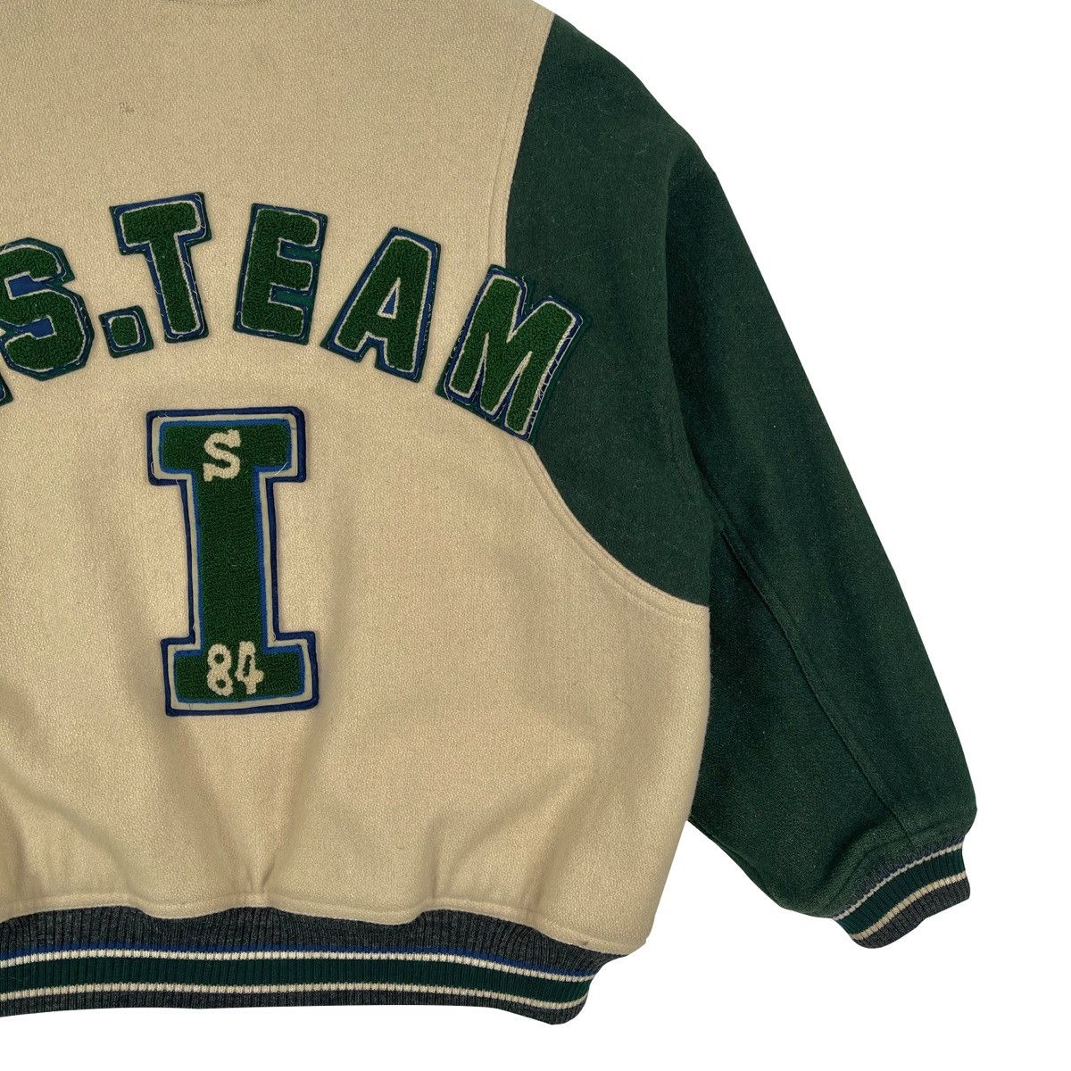 Issey Miyake IS Sport Team 80’S Wool Varsity Bomber Jacket Size US M / EU 48-50 / 2 - 7 Thumbnail