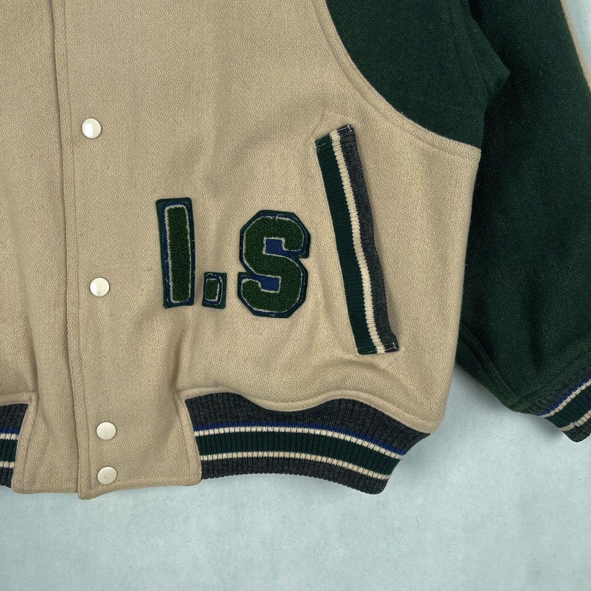 Issey Miyake IS Sport Team 80’S Wool Varsity Bomber Jacket Size US M / EU 48-50 / 2 - 5 Thumbnail