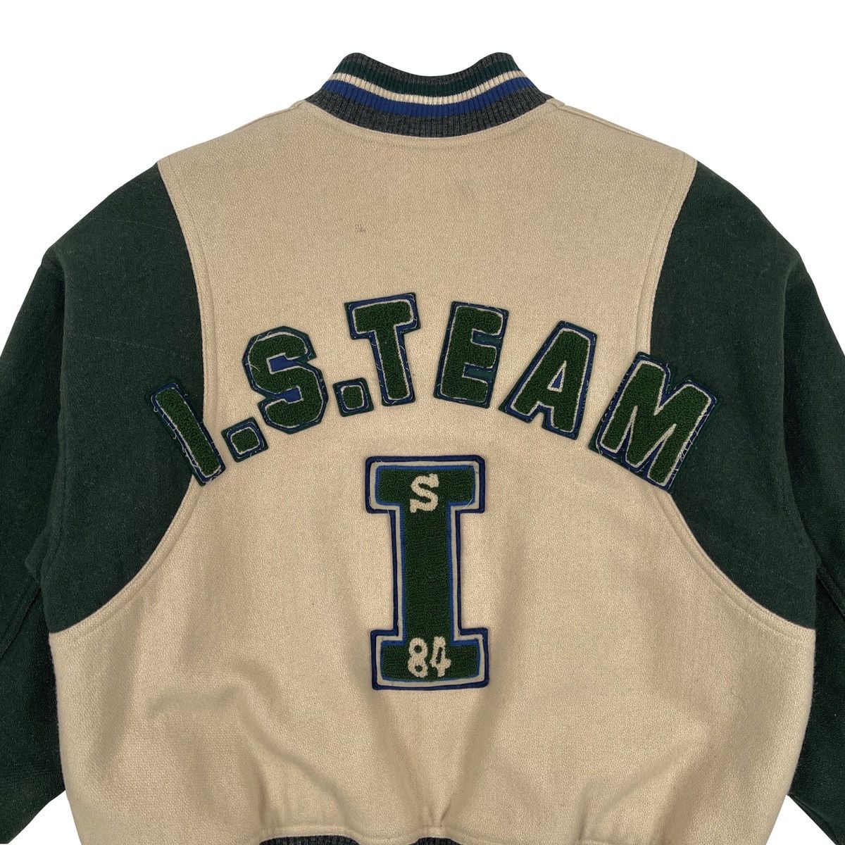 Issey Miyake IS Sport Team 80’S Wool Varsity Bomber Jacket Size US M / EU 48-50 / 2 - 6 Thumbnail