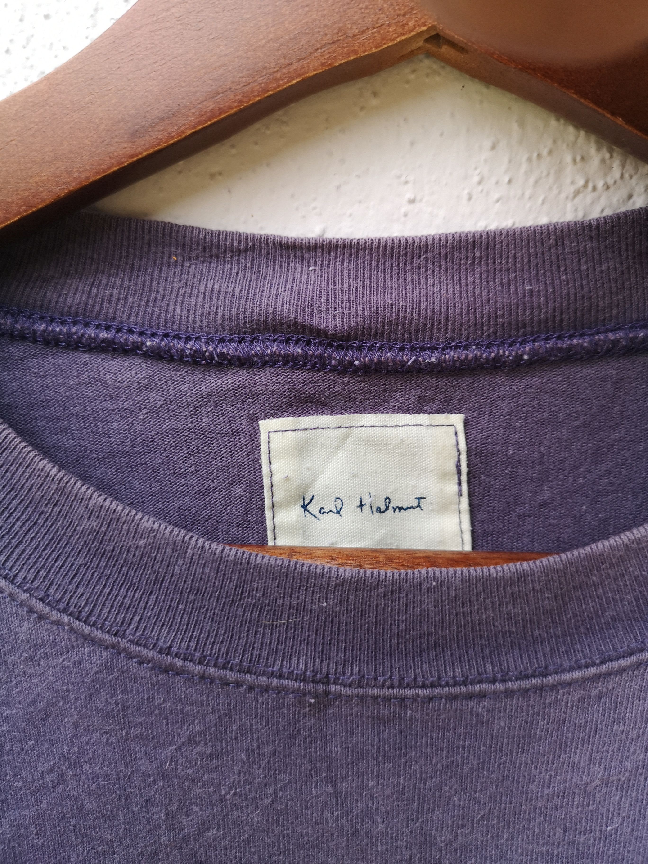Japanese Brand 💣Vintage Karl Helmut T-shirt Size US L / EU 52-54 / 3 - 5 Thumbnail