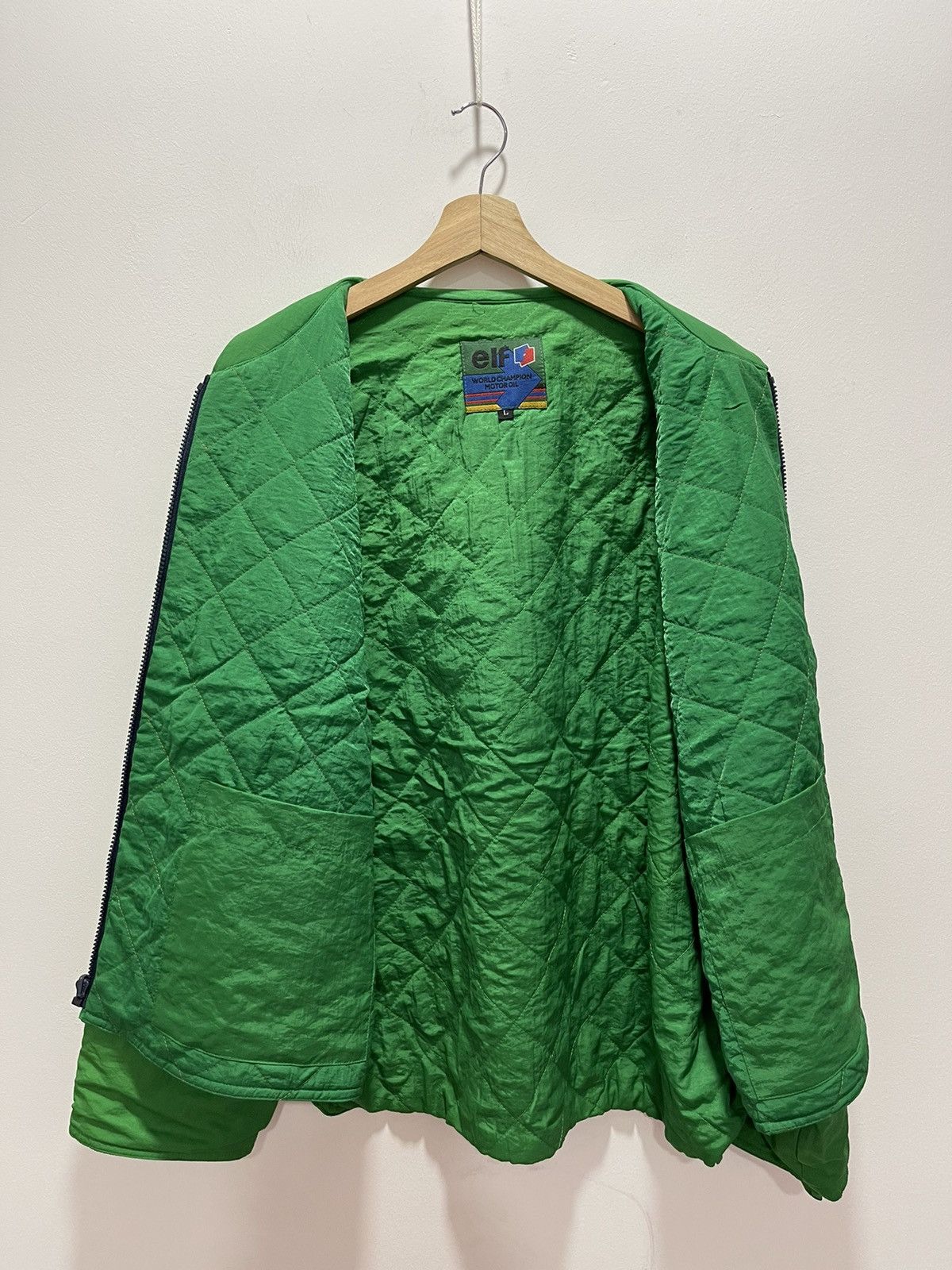 Sports Specialties VINTAGE ELF WORLD CHAMPION MOTOR OIL RACING BAGGY JACKET Size US L / EU 52-54 / 3 - 9 Thumbnail