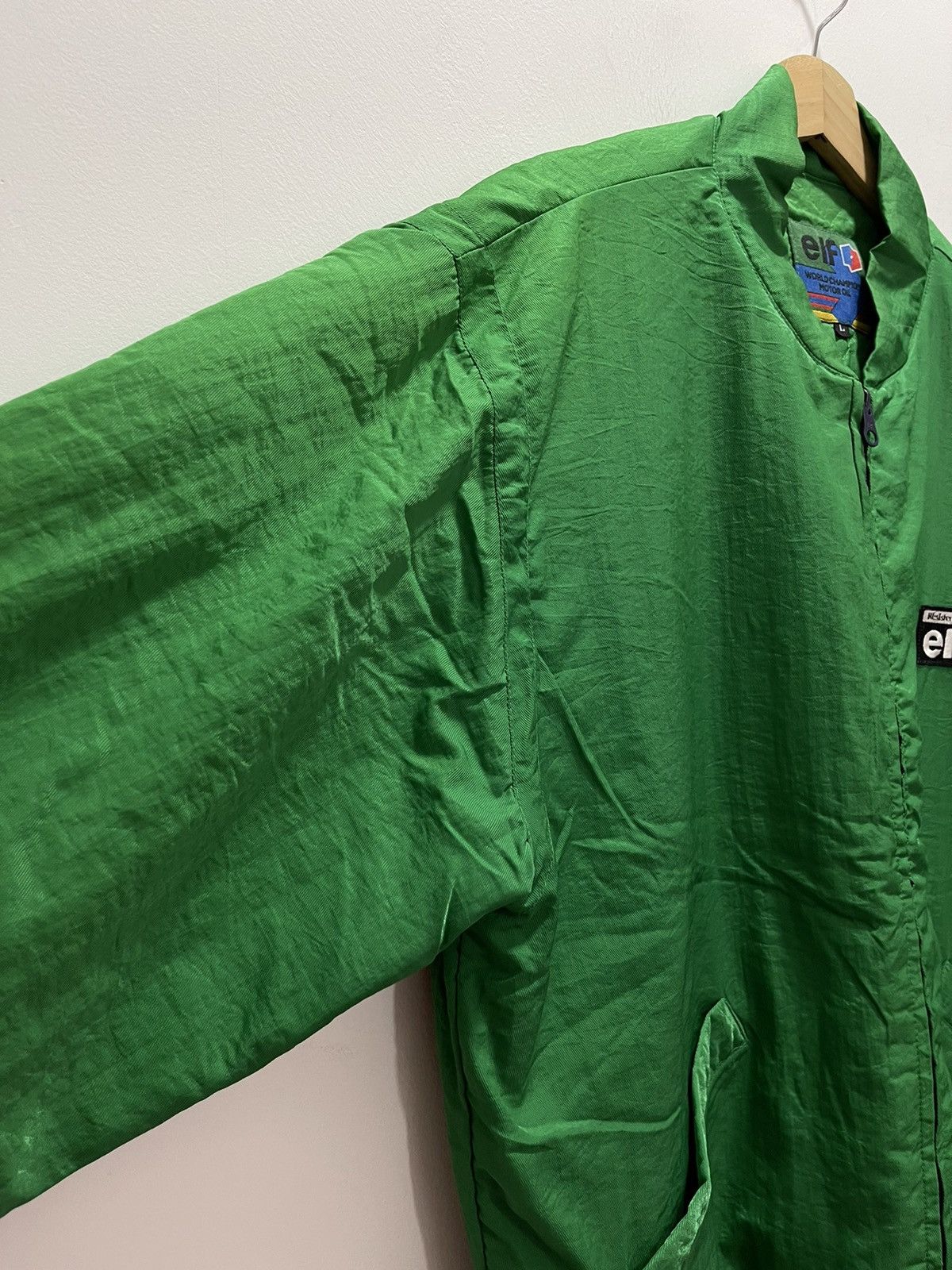 Sports Specialties VINTAGE ELF WORLD CHAMPION MOTOR OIL RACING BAGGY JACKET Size US L / EU 52-54 / 3 - 4 Thumbnail