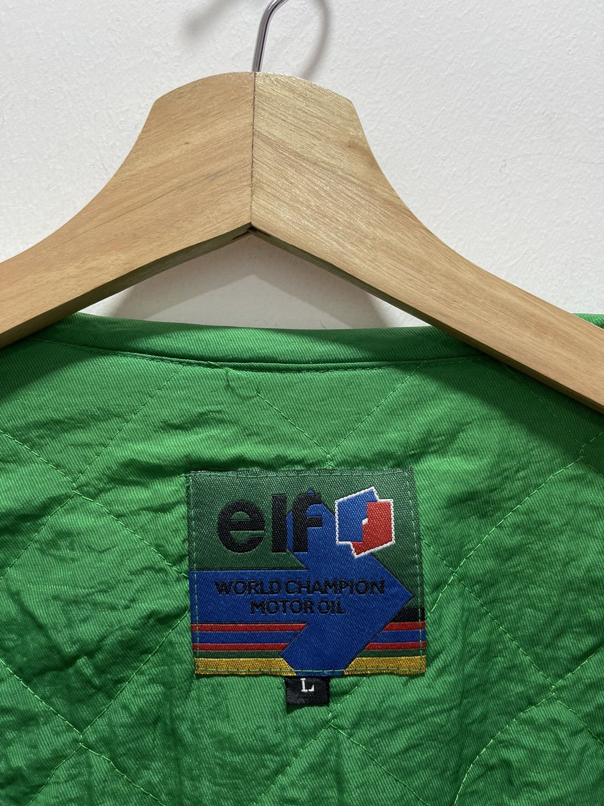 Sports Specialties VINTAGE ELF WORLD CHAMPION MOTOR OIL RACING BAGGY JACKET Size US L / EU 52-54 / 3 - 10 Thumbnail
