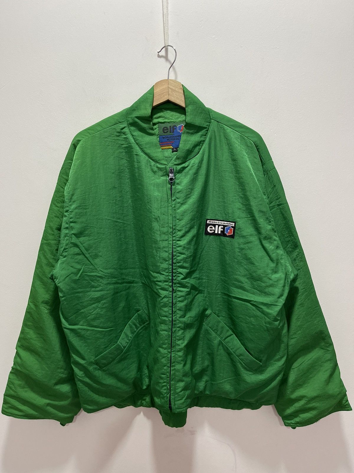 Sports Specialties VINTAGE ELF WORLD CHAMPION MOTOR OIL RACING BAGGY JACKET Size US L / EU 52-54 / 3 - 1 Thumbnail