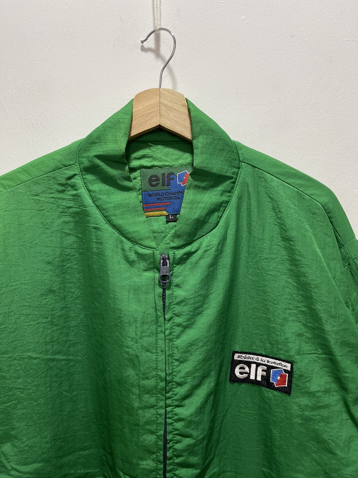 Sports Specialties VINTAGE ELF WORLD CHAMPION MOTOR OIL RACING BAGGY JACKET Size US L / EU 52-54 / 3 - 2 Thumbnail