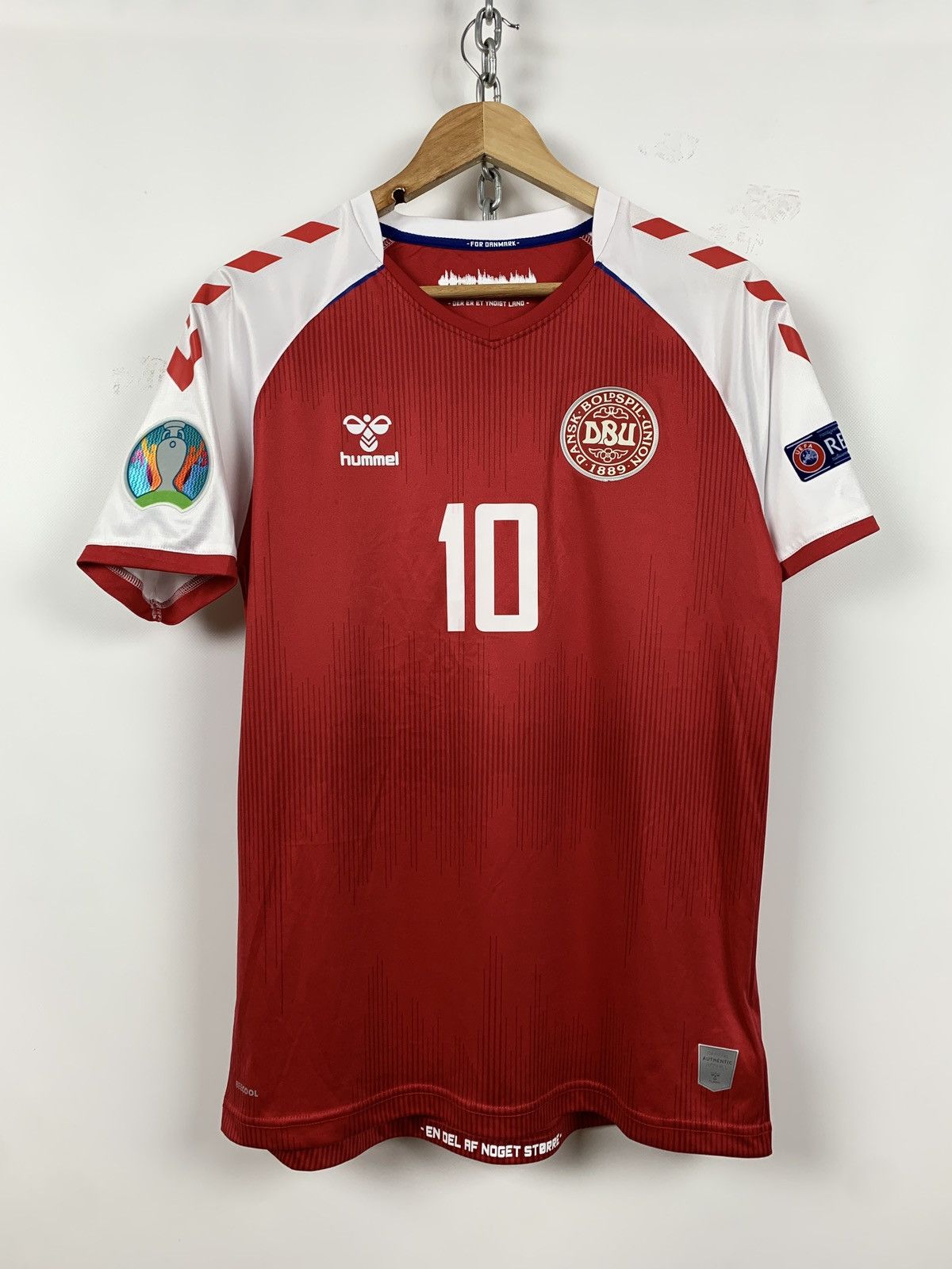Denmark jersey #10 Eriksen football shirt dansk home men’s size XL