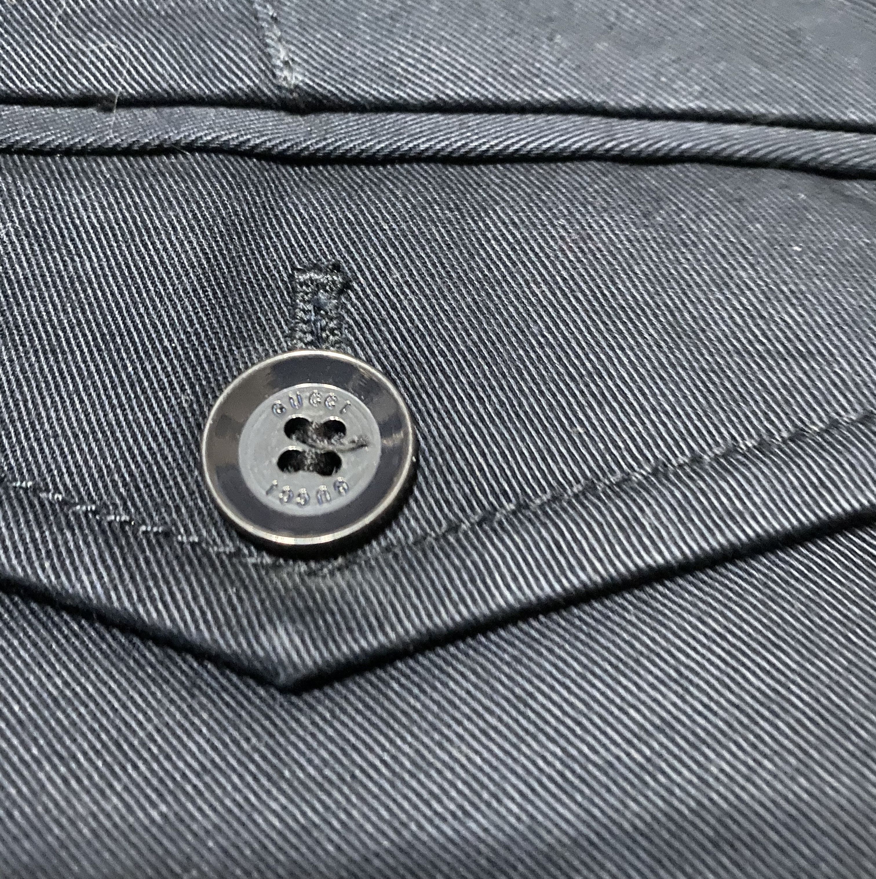 Gucci Unisex Gucci AW’08 Navy Cotton Skinny Crease Chino Trousers Size 30" / US 8 / IT 44 - 8 Thumbnail