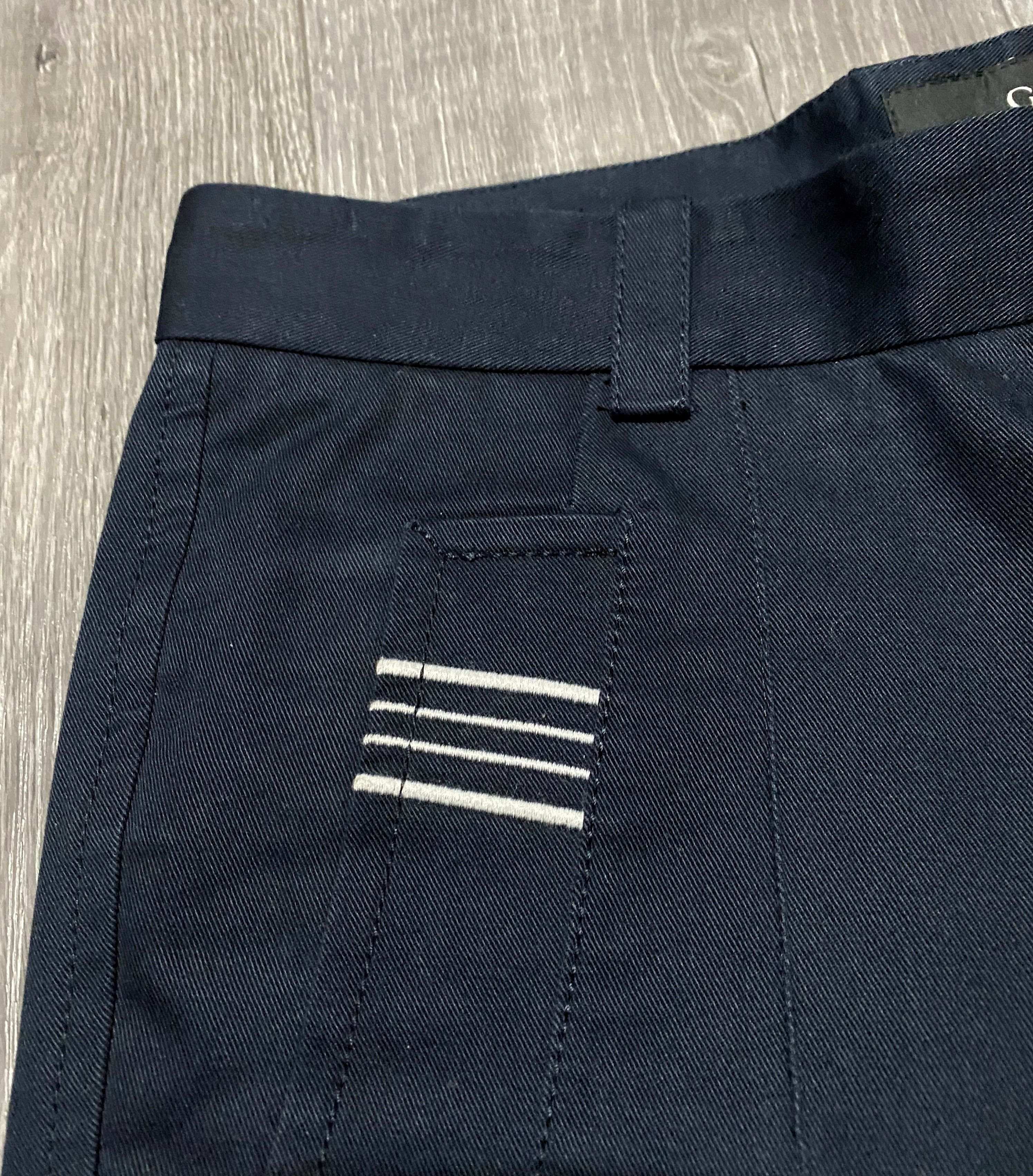 Gucci Unisex Gucci AW’08 Navy Cotton Skinny Crease Chino Trousers Size 30" / US 8 / IT 44 - 5 Thumbnail