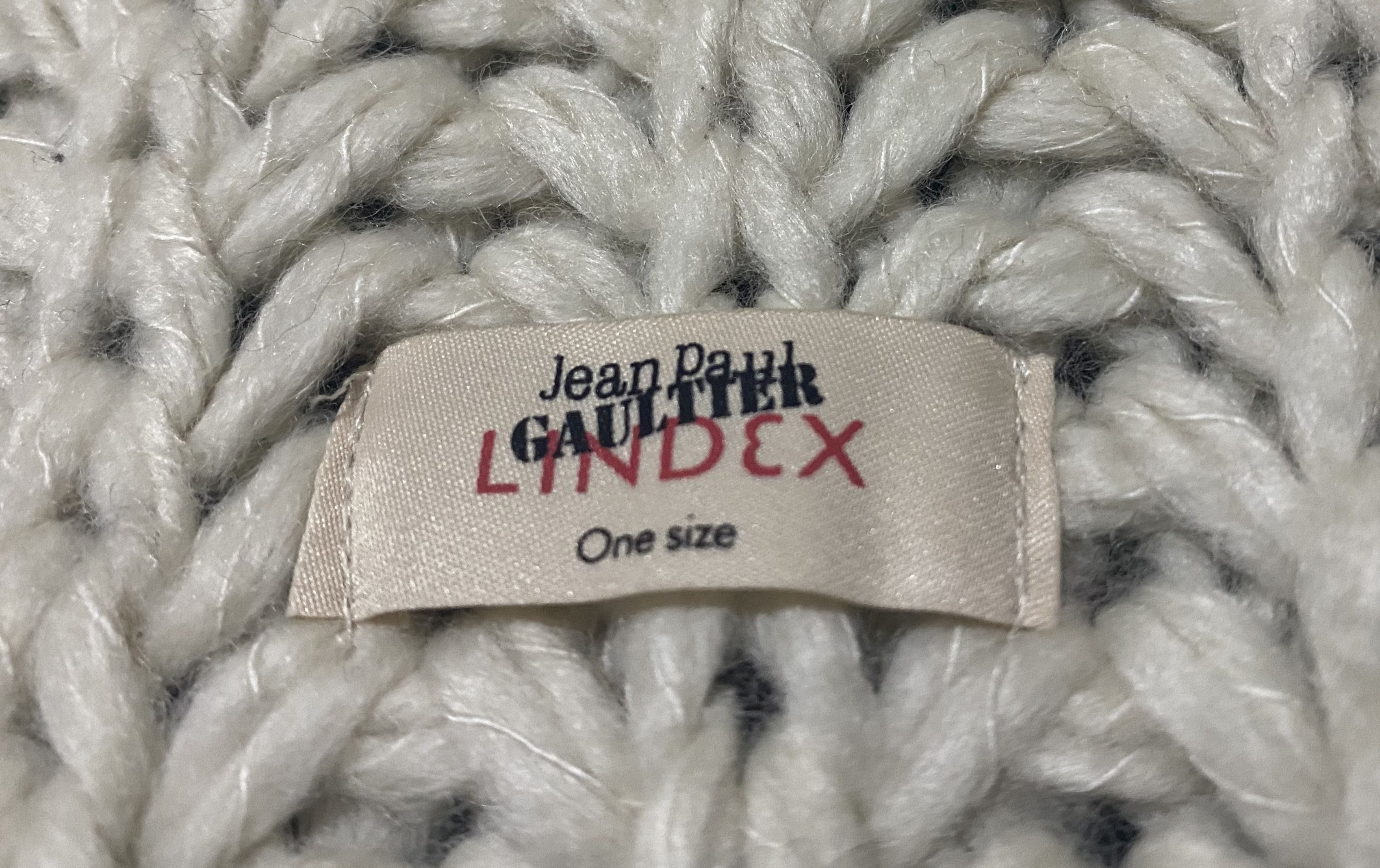Jean Paul Gaultier Jean Paul Gaultier JPG Lindex Heavy Wool Knit Striped Scarf Size ONE SIZE - 4 Thumbnail