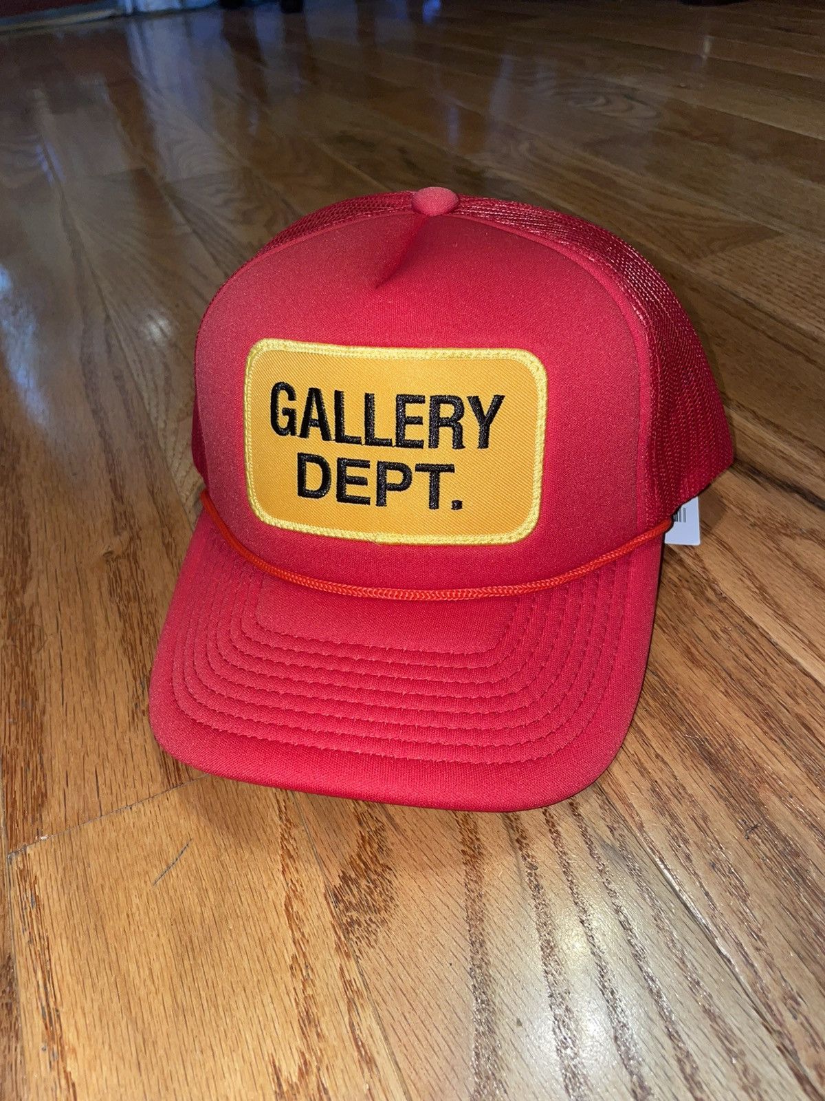 image of Gallery Dept Red Souvenir Trucker Hat, Men's