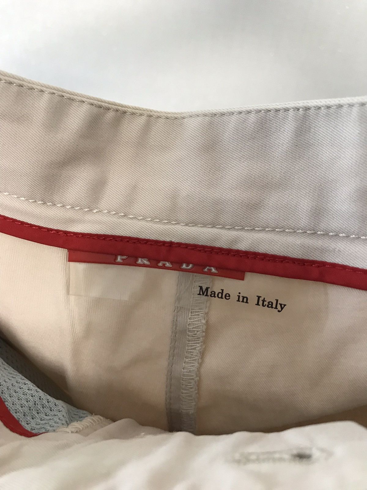 Prada Vintage Prada Linea Rossa Beige Adjustable Chino Shorts Size US 32 / EU 48 - 6 Thumbnail