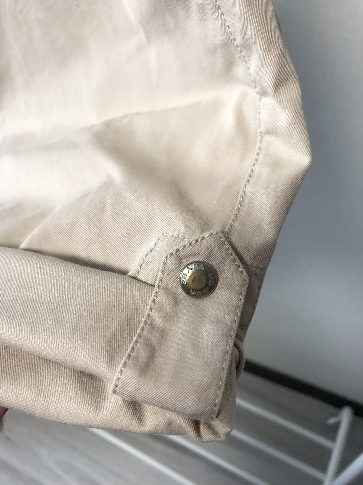Prada Vintage Prada Linea Rossa Beige Adjustable Chino Shorts Size US 32 / EU 48 - 9 Thumbnail