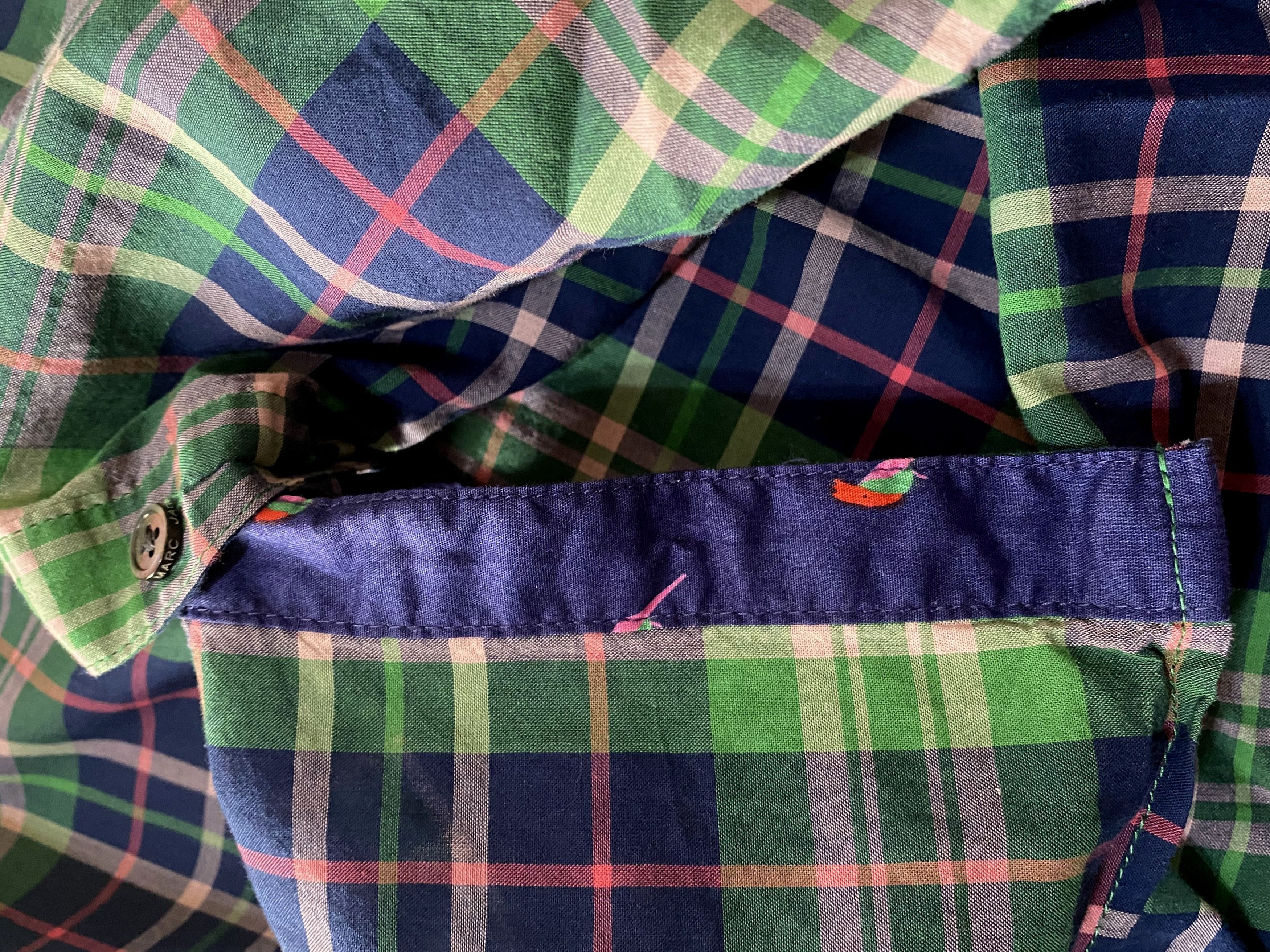 Marc by Marc Jacobs Marc Jacobs Green Checkered Plaid Cotton Long Sleeved Shirt Size US XXL / EU 58 / 5 - 9 Thumbnail