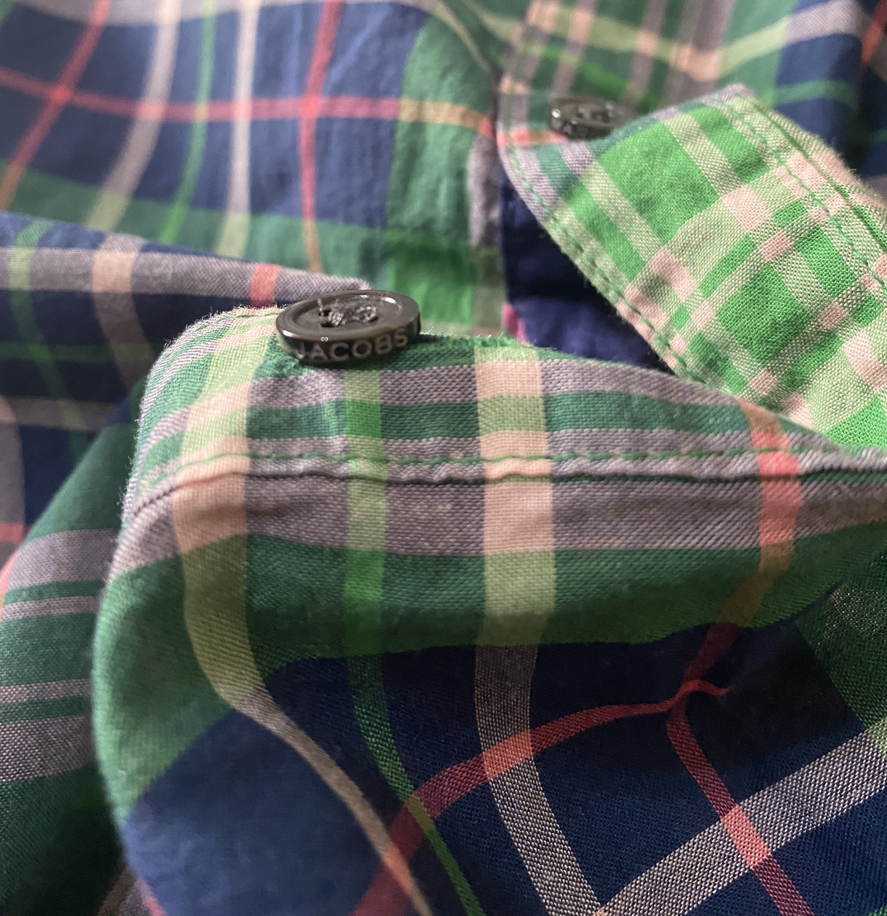 Marc by Marc Jacobs Marc Jacobs Green Checkered Plaid Cotton Long Sleeved Shirt Size US XXL / EU 58 / 5 - 8 Thumbnail