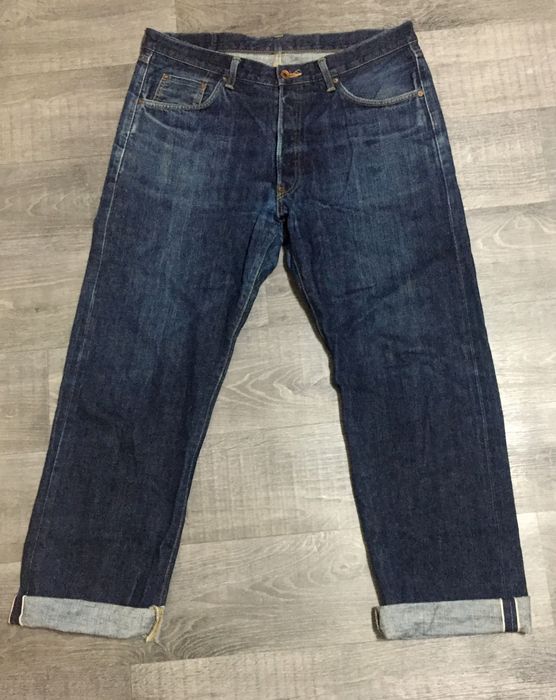 Edwin Edwin International Selvedge Cropped Faded Denim Jeans | Grailed