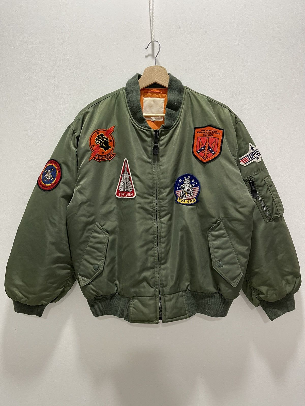 Vintage VINTAGE PATCHES TOP GUN FIGHTER BOMBER JACKET Size US M / EU 48-50 / 2 - 1 Thumbnail