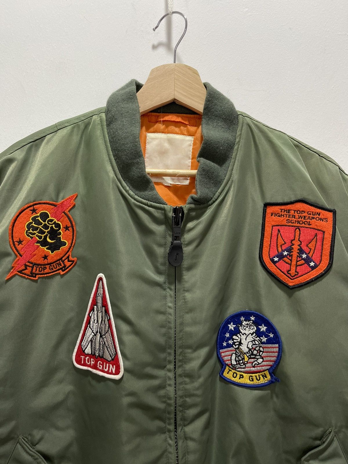 Vintage VINTAGE PATCHES TOP GUN FIGHTER BOMBER JACKET Size US M / EU 48-50 / 2 - 2 Thumbnail