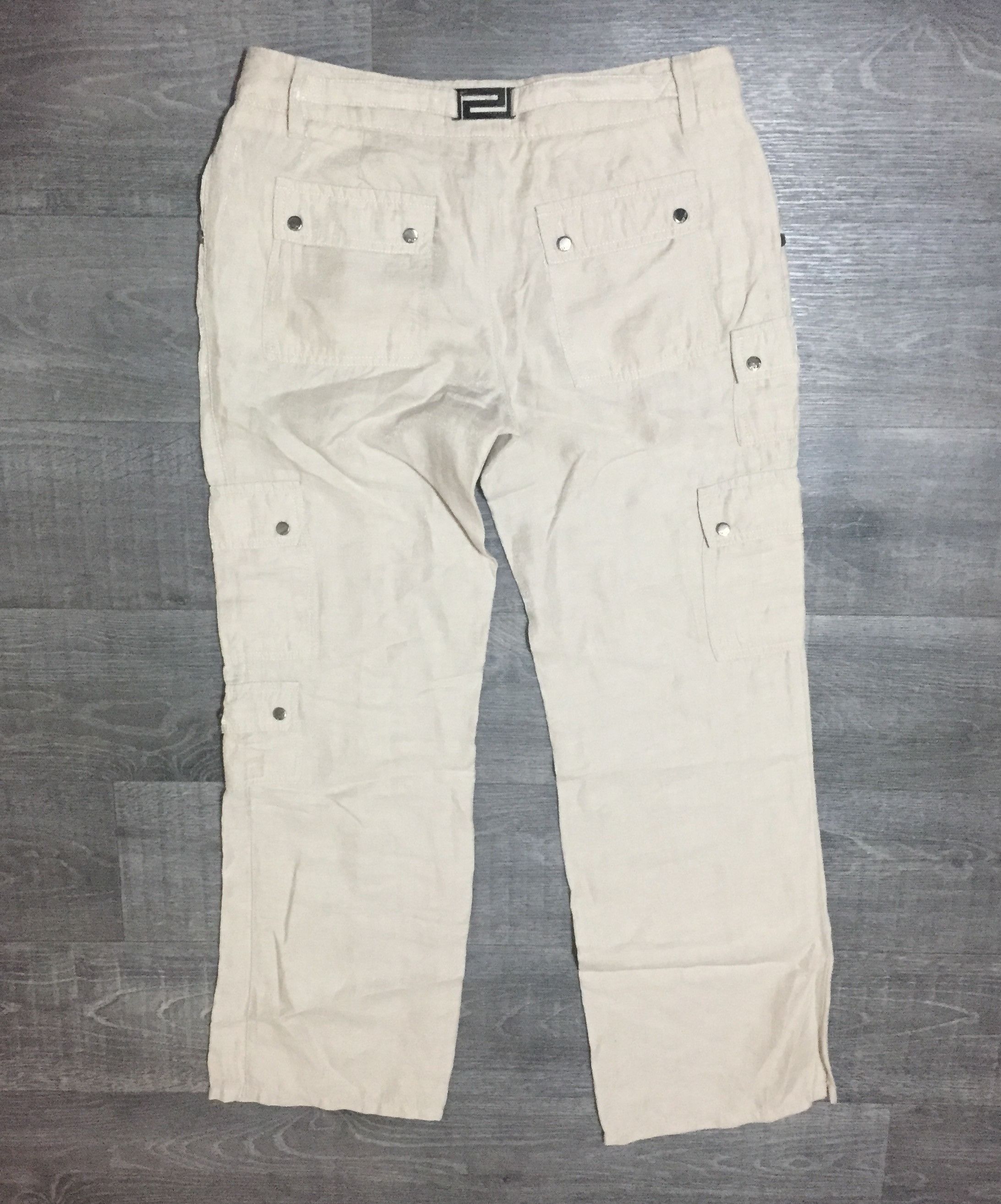 Versace Versace Shimmer Combat Multipocket Pants Cargo Trousers Size 29" - 9 Thumbnail