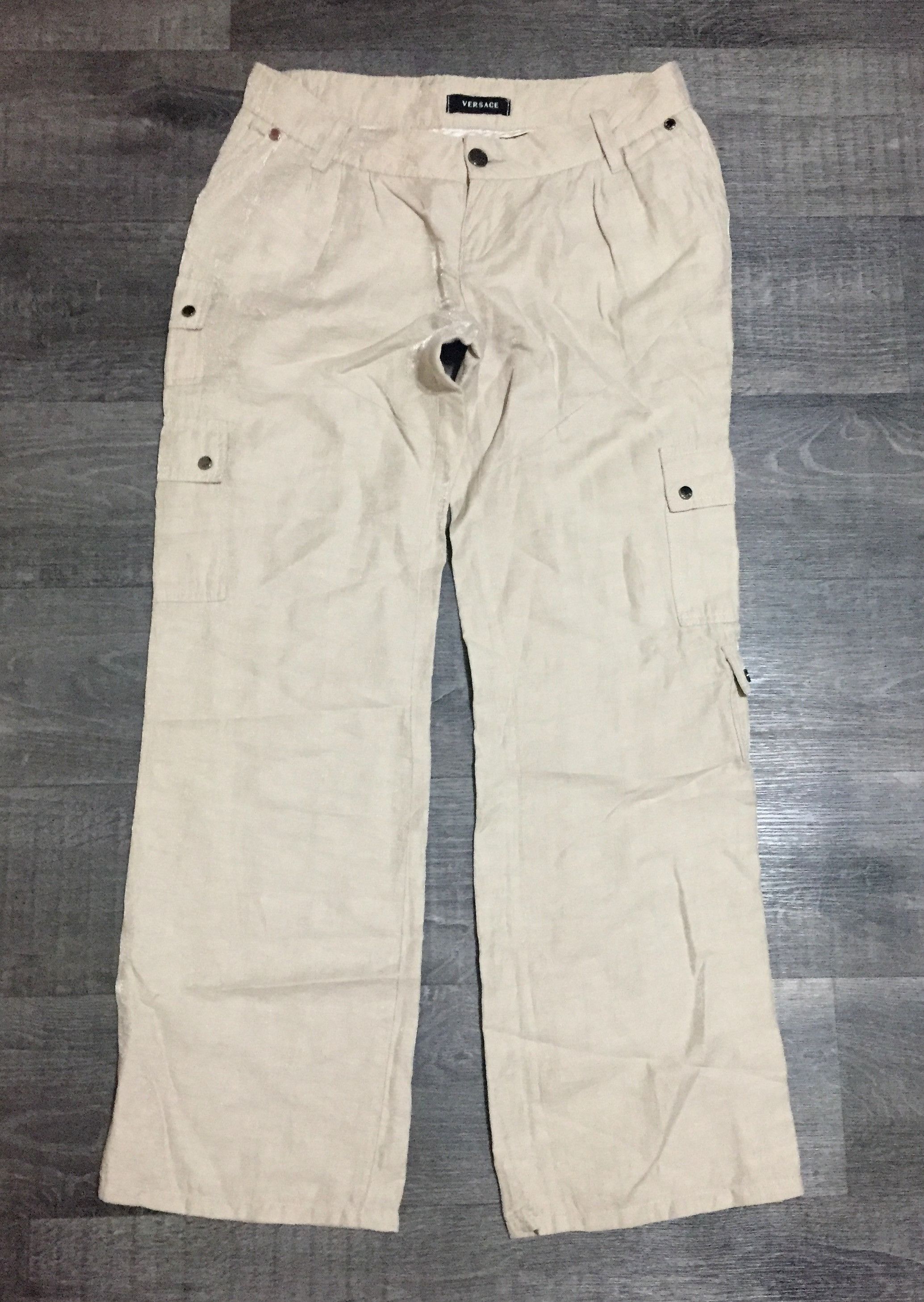 Versace Versace Shimmer Combat Multipocket Pants Cargo Trousers Size 29" - 5 Thumbnail