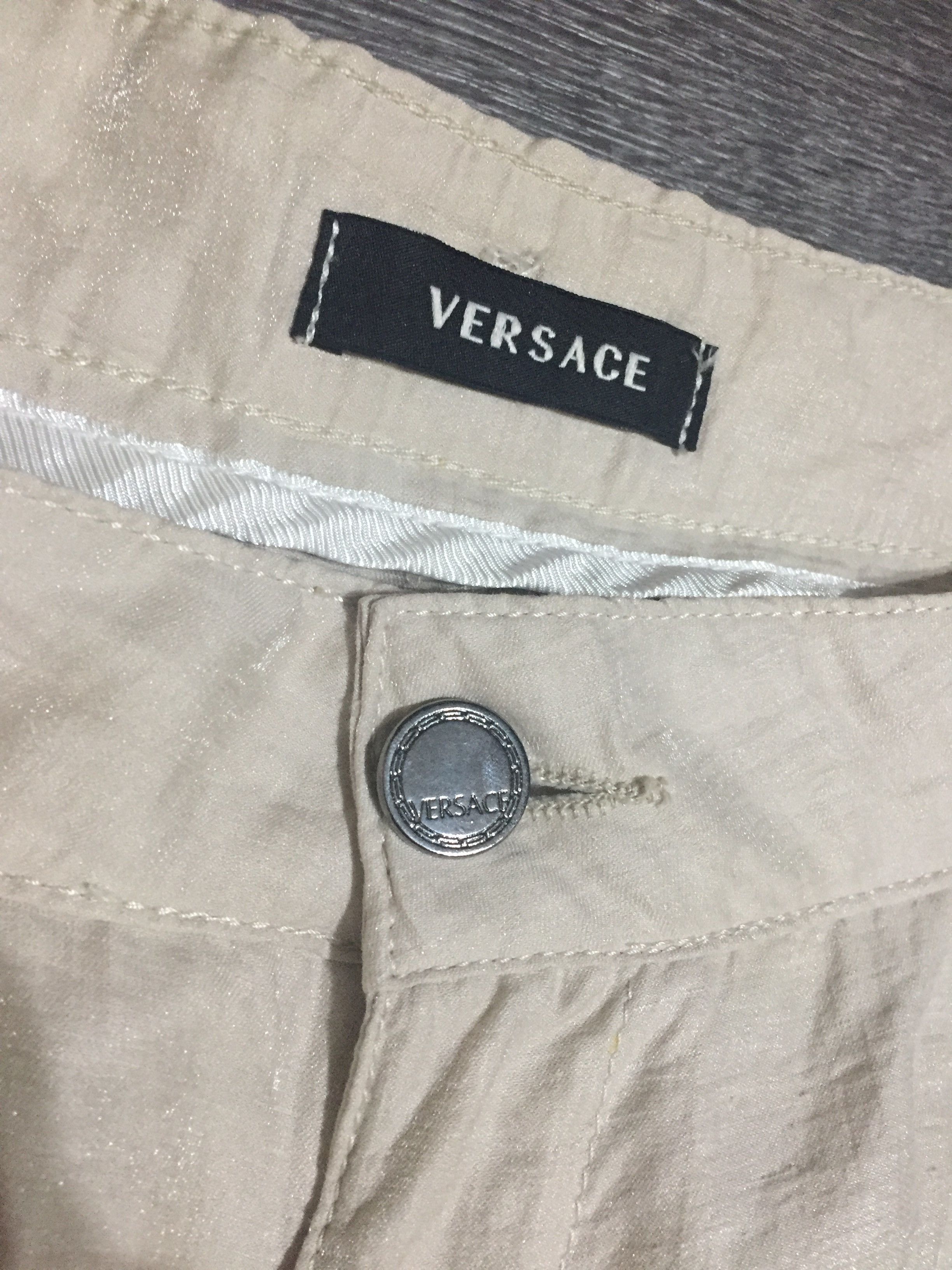 Versace Versace Shimmer Combat Multipocket Pants Cargo Trousers Size 29" - 6 Thumbnail
