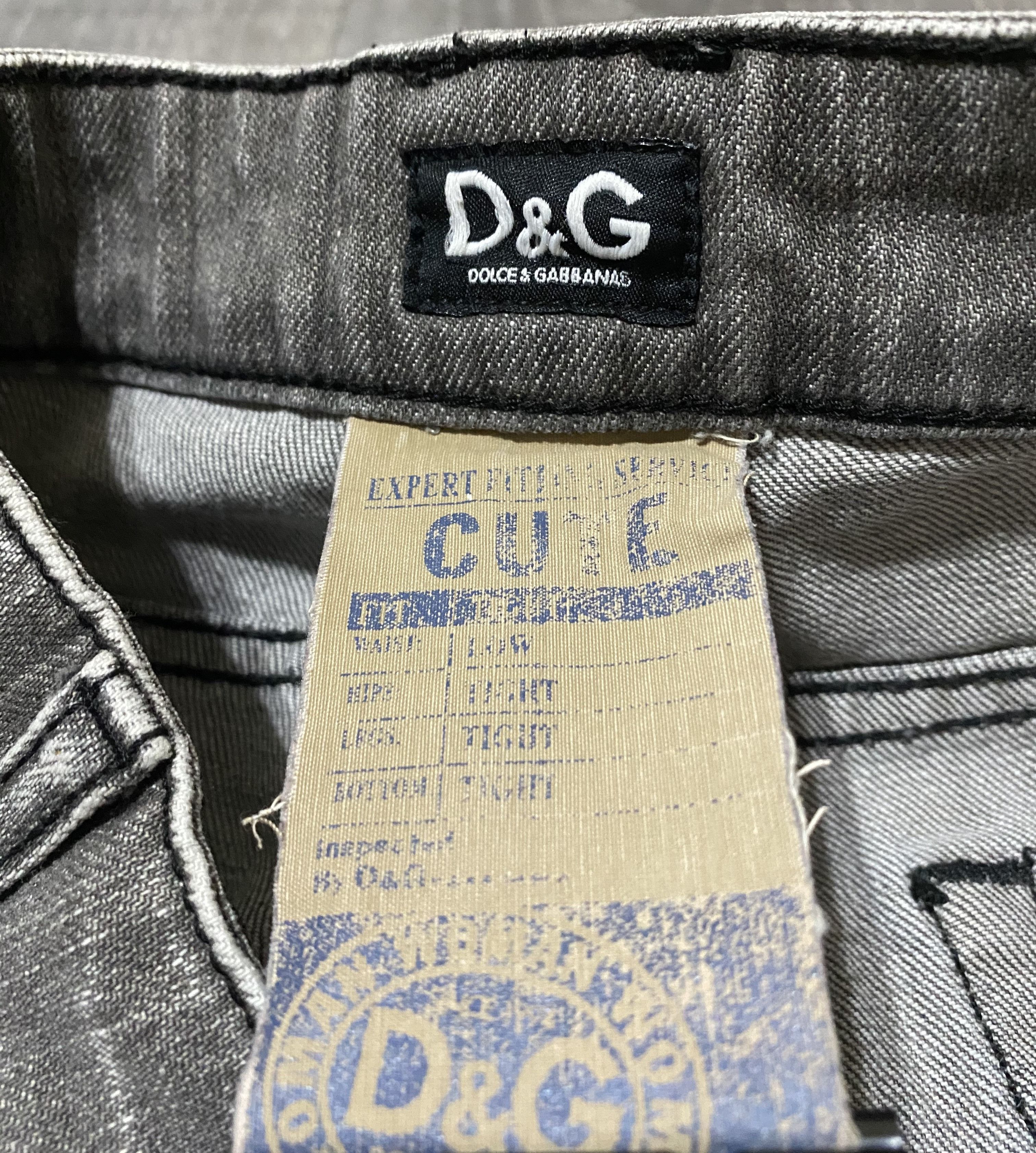 Dolce & Gabbana Dolce & Gabbana D&G Grey Low Tight Washed Jeans Denim Size US 29 - 4 Thumbnail