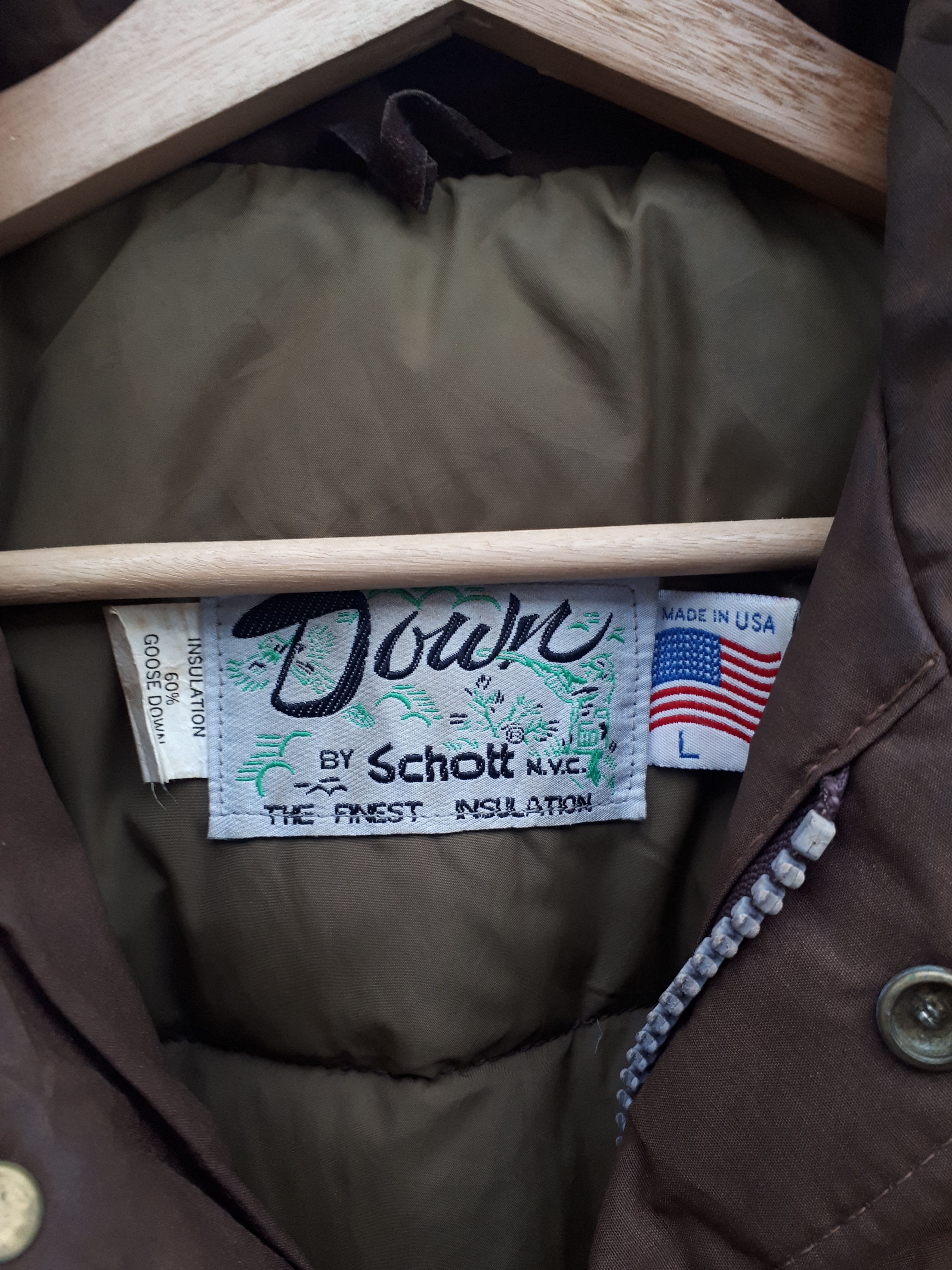 Schott VINTAGE DOWN BY SCHOTT PUFFER DOWN JACKET Size US L / EU 52-54 / 3 - 10 Thumbnail