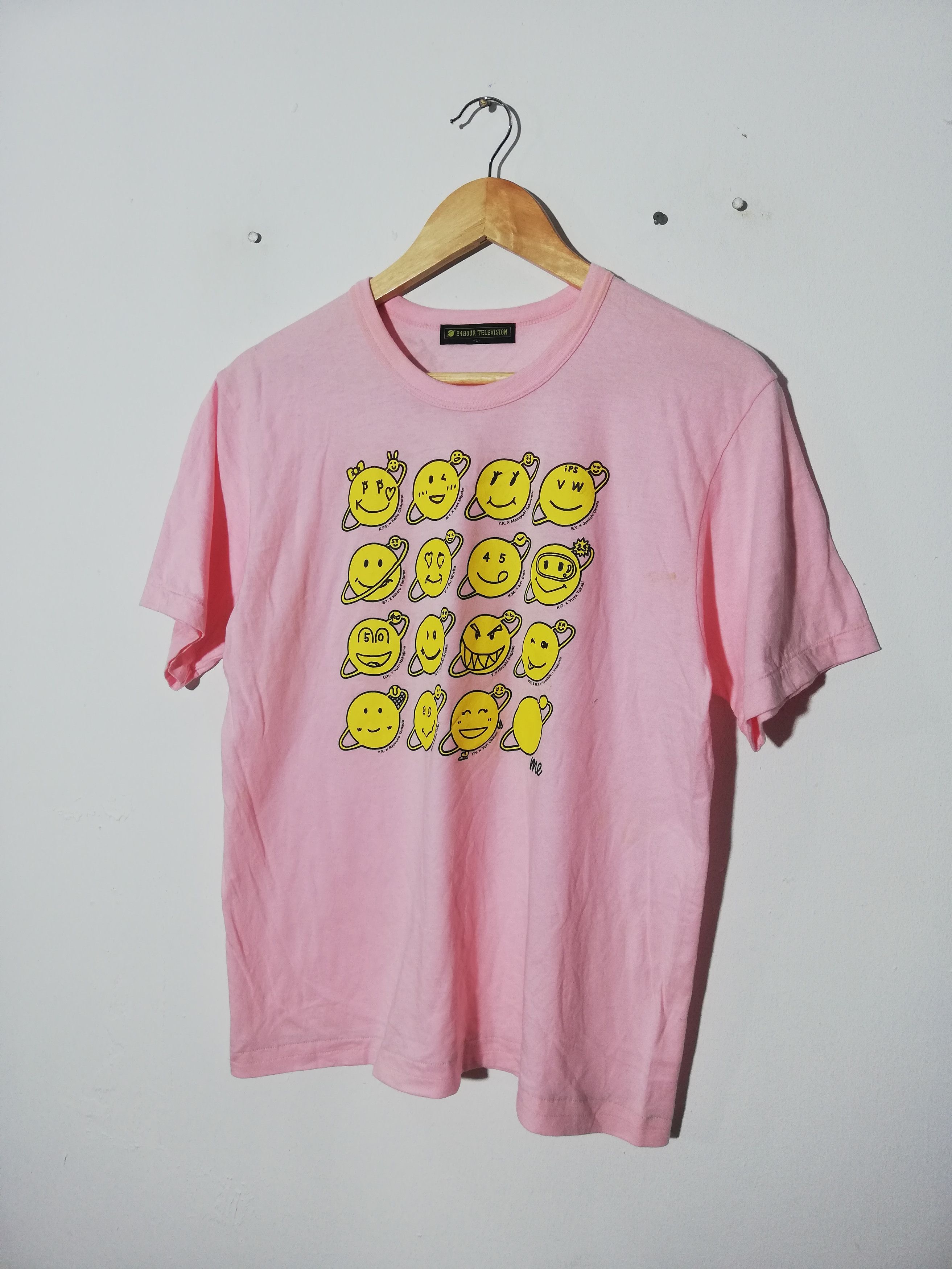 Japanese Brand 24 Hour Television Emoji Tee Size US M / EU 48-50 / 2 - 1 Thumbnail